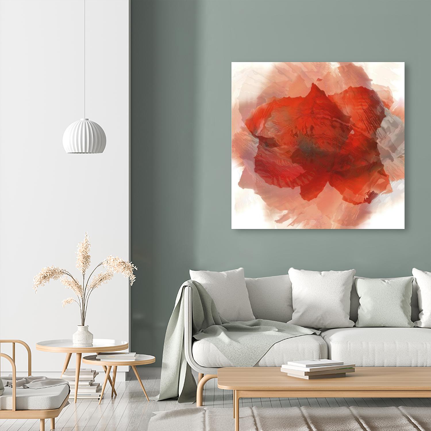 Chasm by Norm Stelfox on GIANT ART - white floral