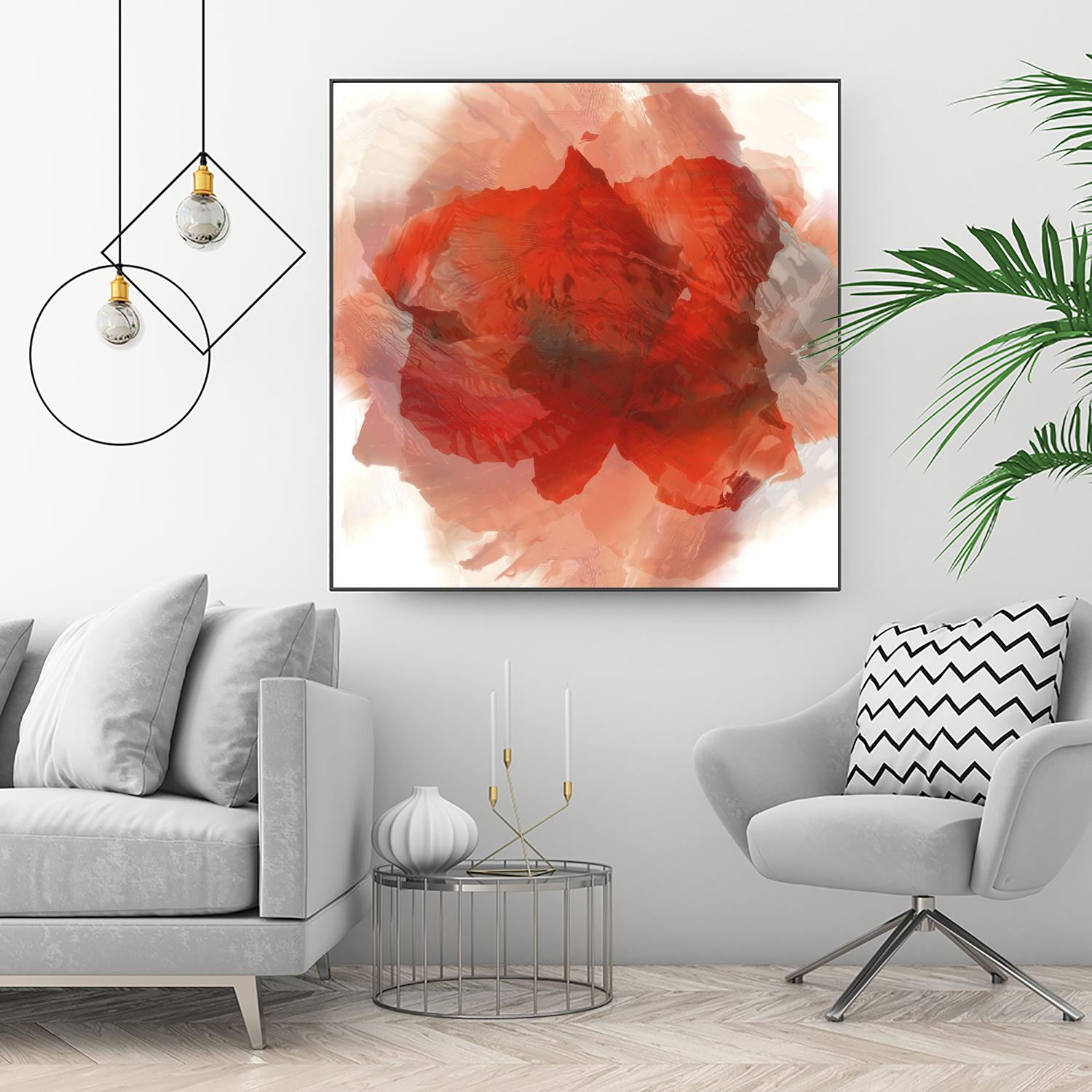 Chasm by Norm Stelfox on GIANT ART - white floral