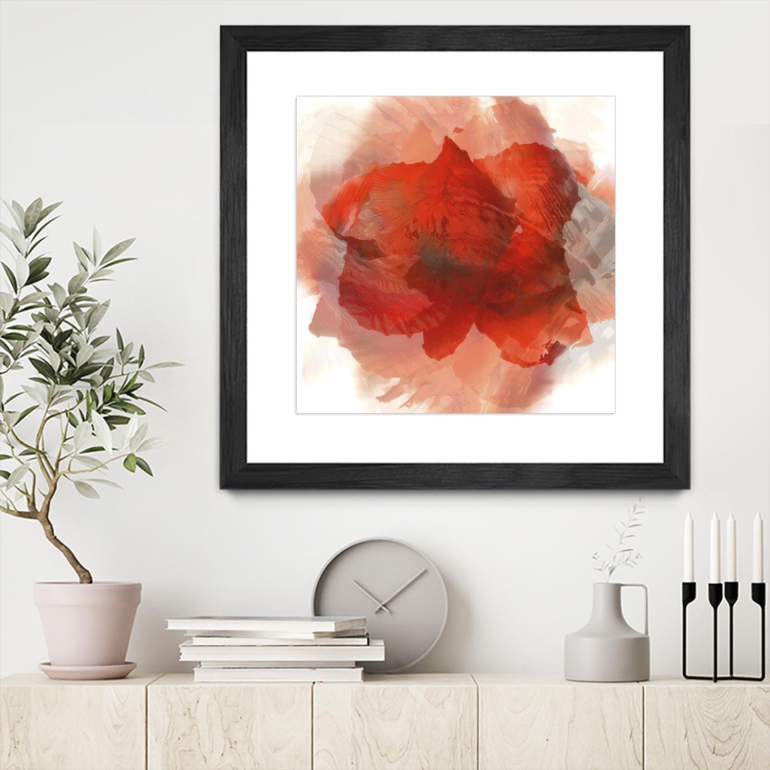 Chasm by Norm Stelfox on GIANT ART - white floral