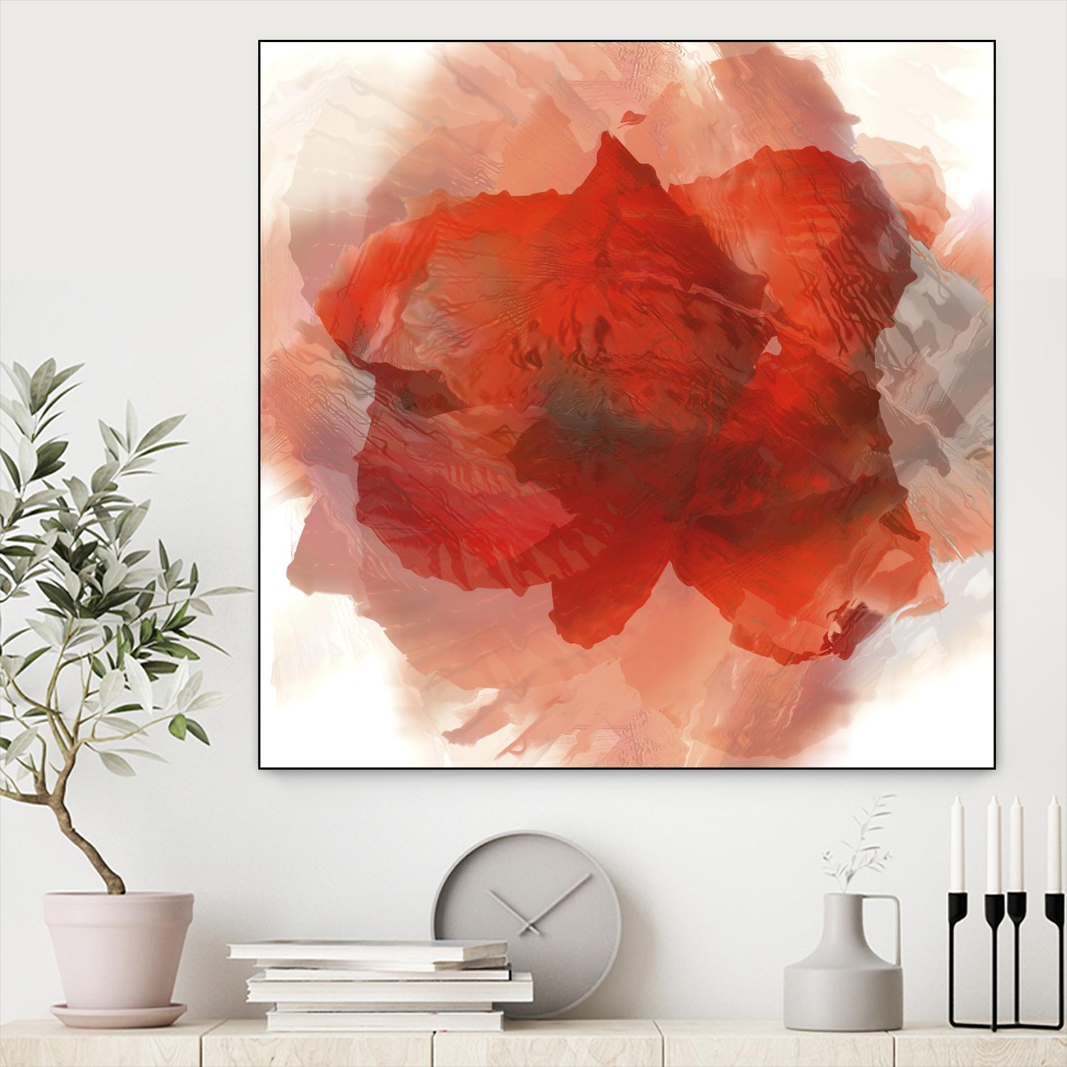 Chasm by Norm Stelfox on GIANT ART - white floral