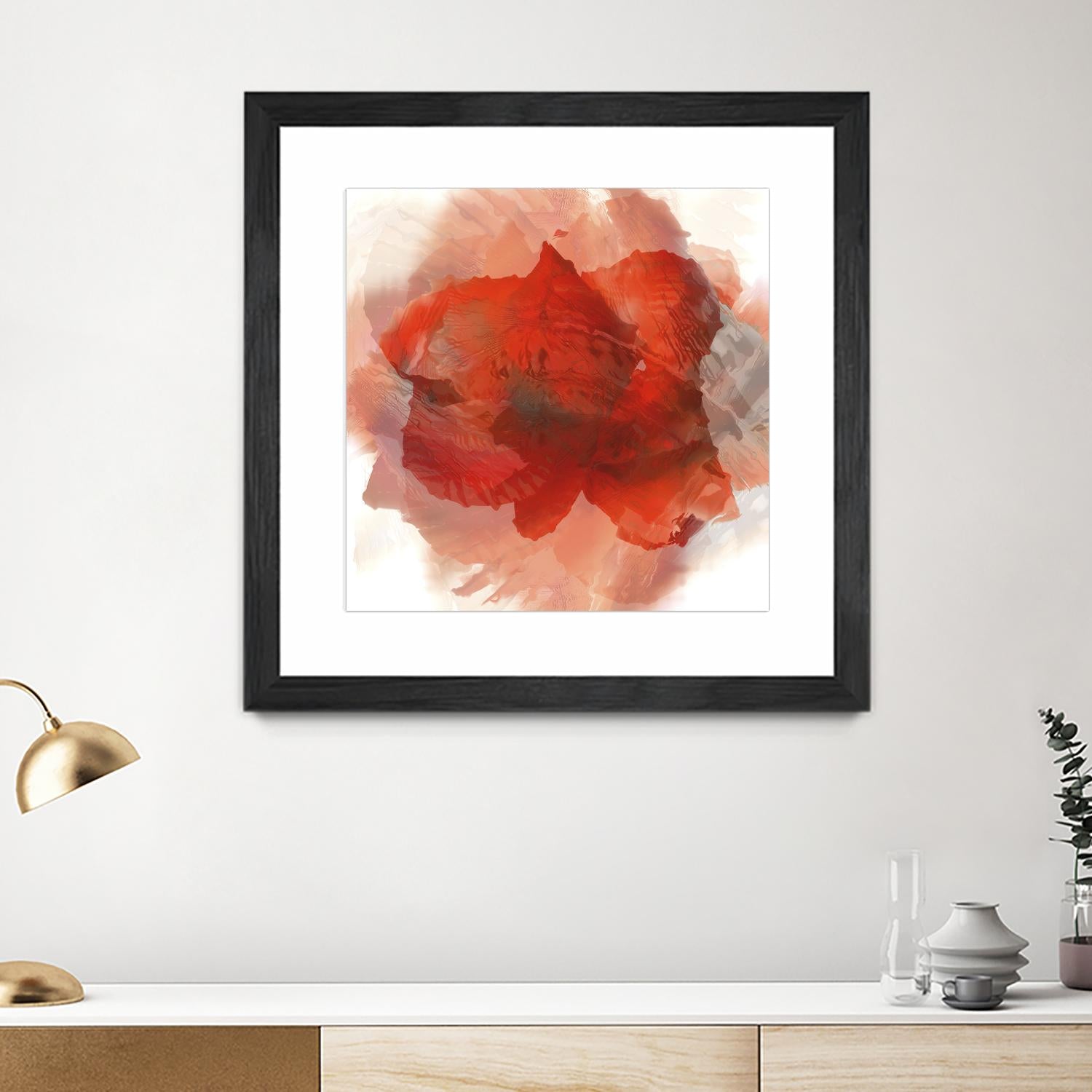 Chasm by Norm Stelfox on GIANT ART - white floral