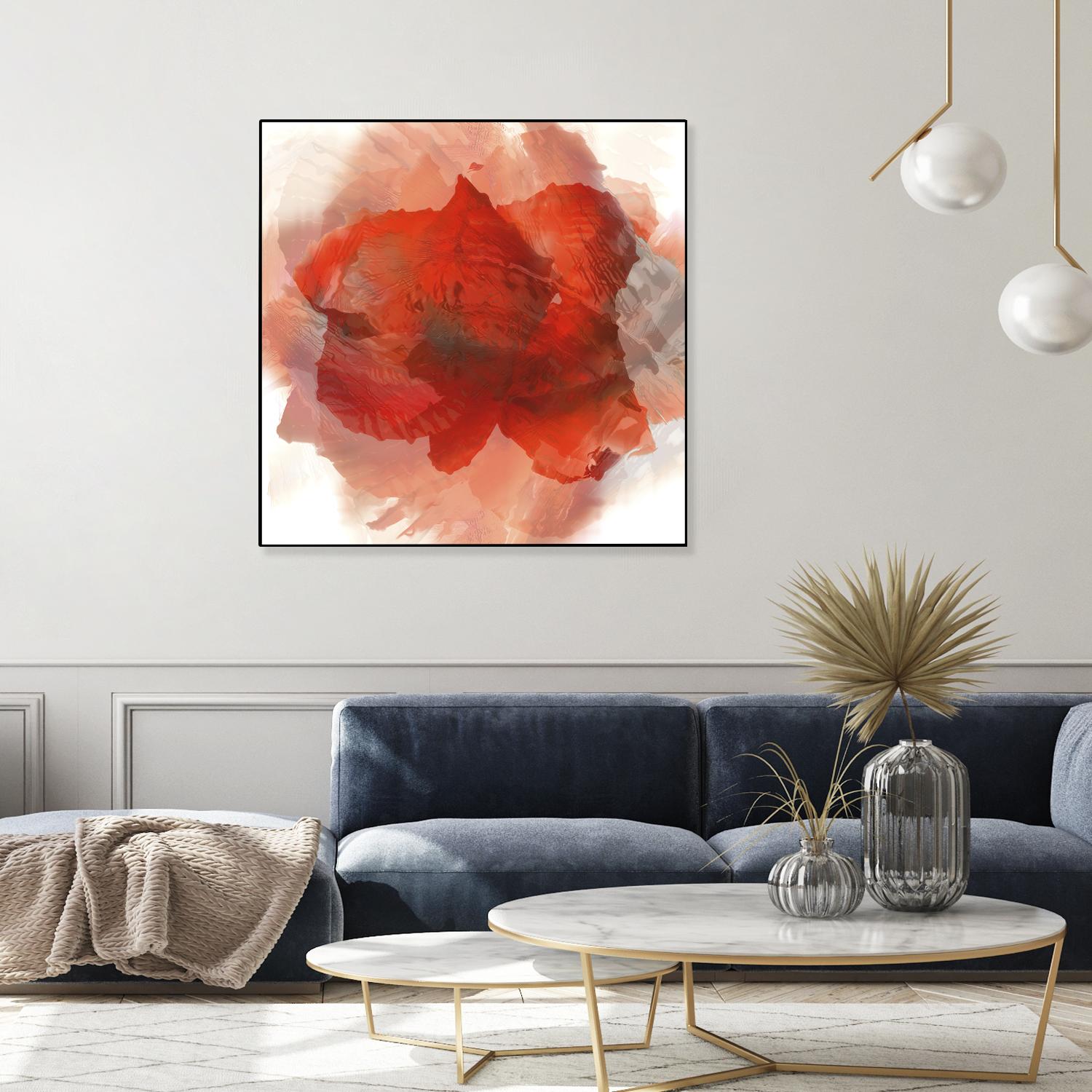 Chasm by Norm Stelfox on GIANT ART - white floral