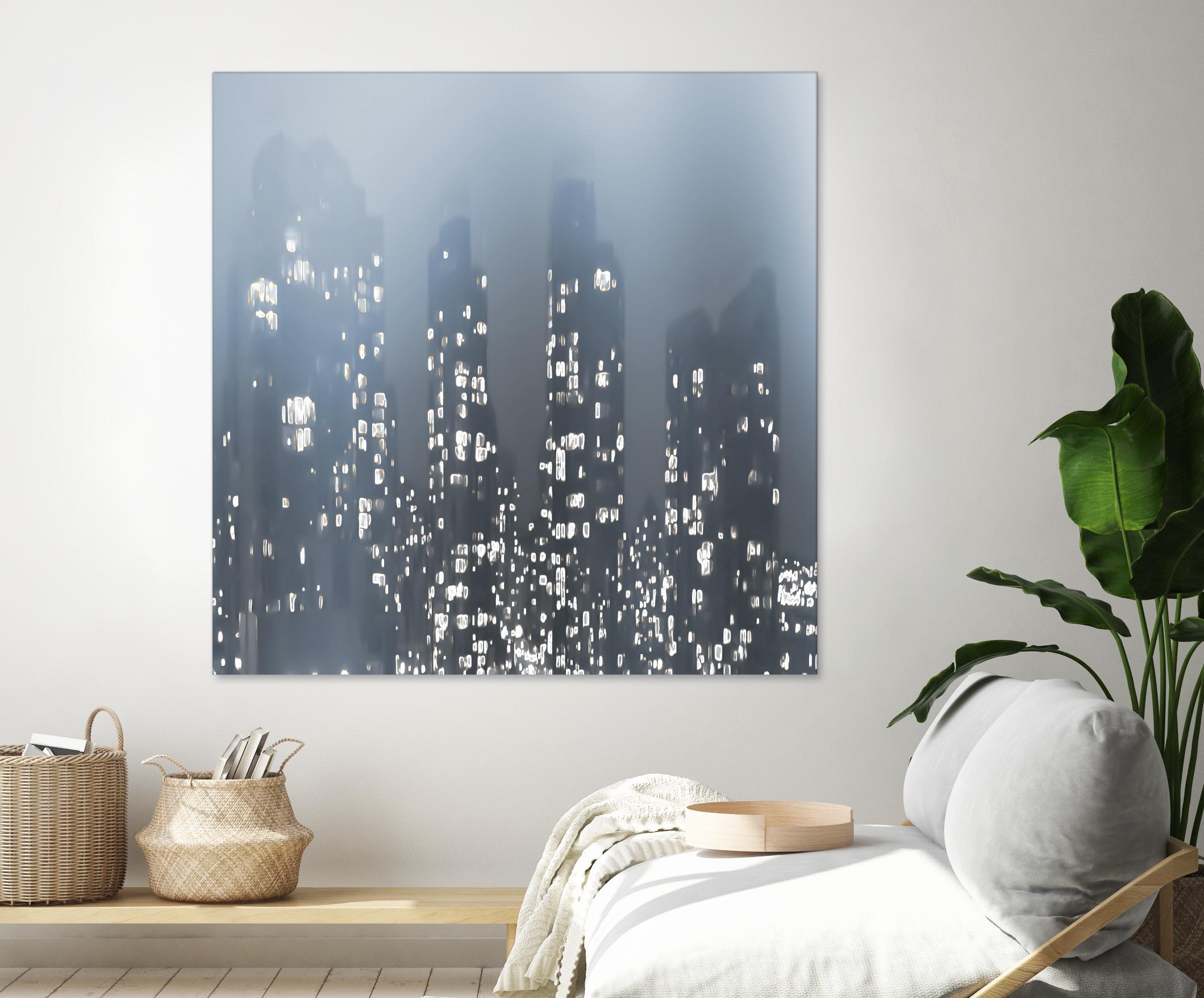 Dark City by Norm Stelfox on GIANT ART - white city scene