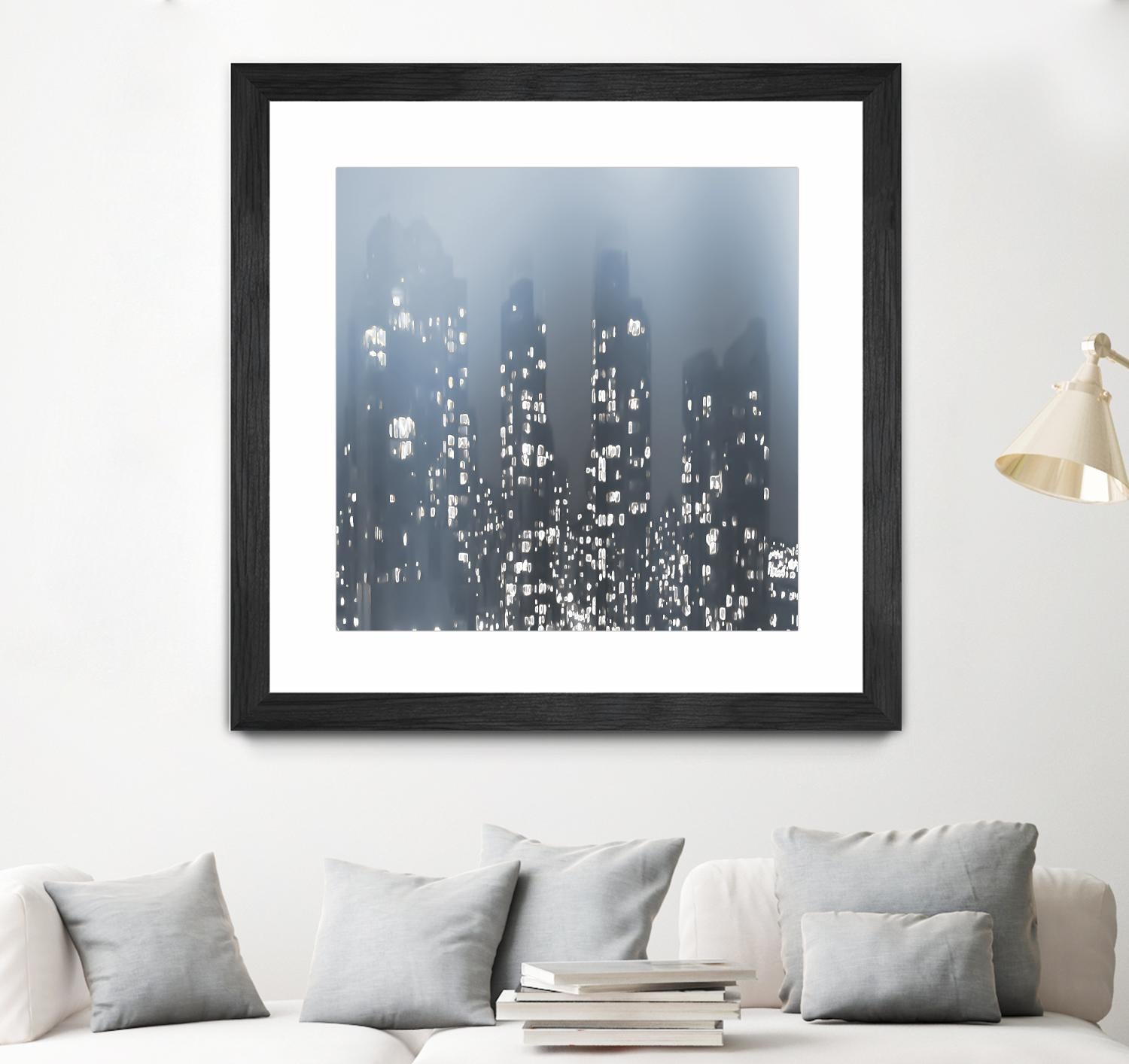 Dark City by Norm Stelfox on GIANT ART - white city scene