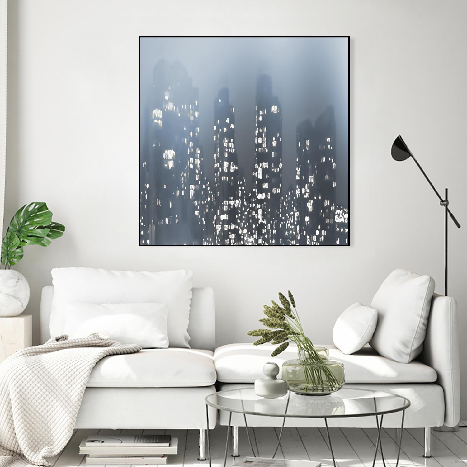 Dark City by Norm Stelfox on GIANT ART - white city scene