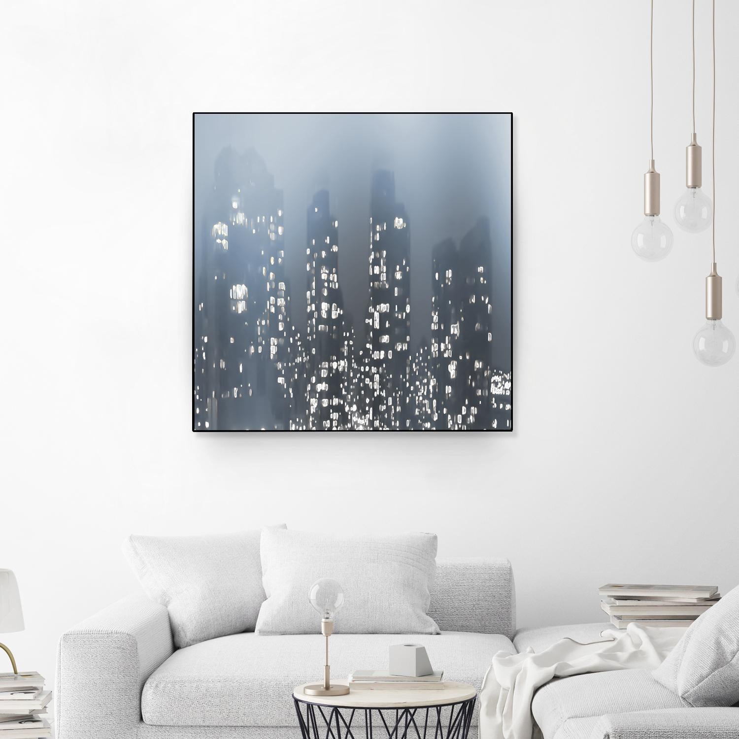 Dark City by Norm Stelfox on GIANT ART - white city scene