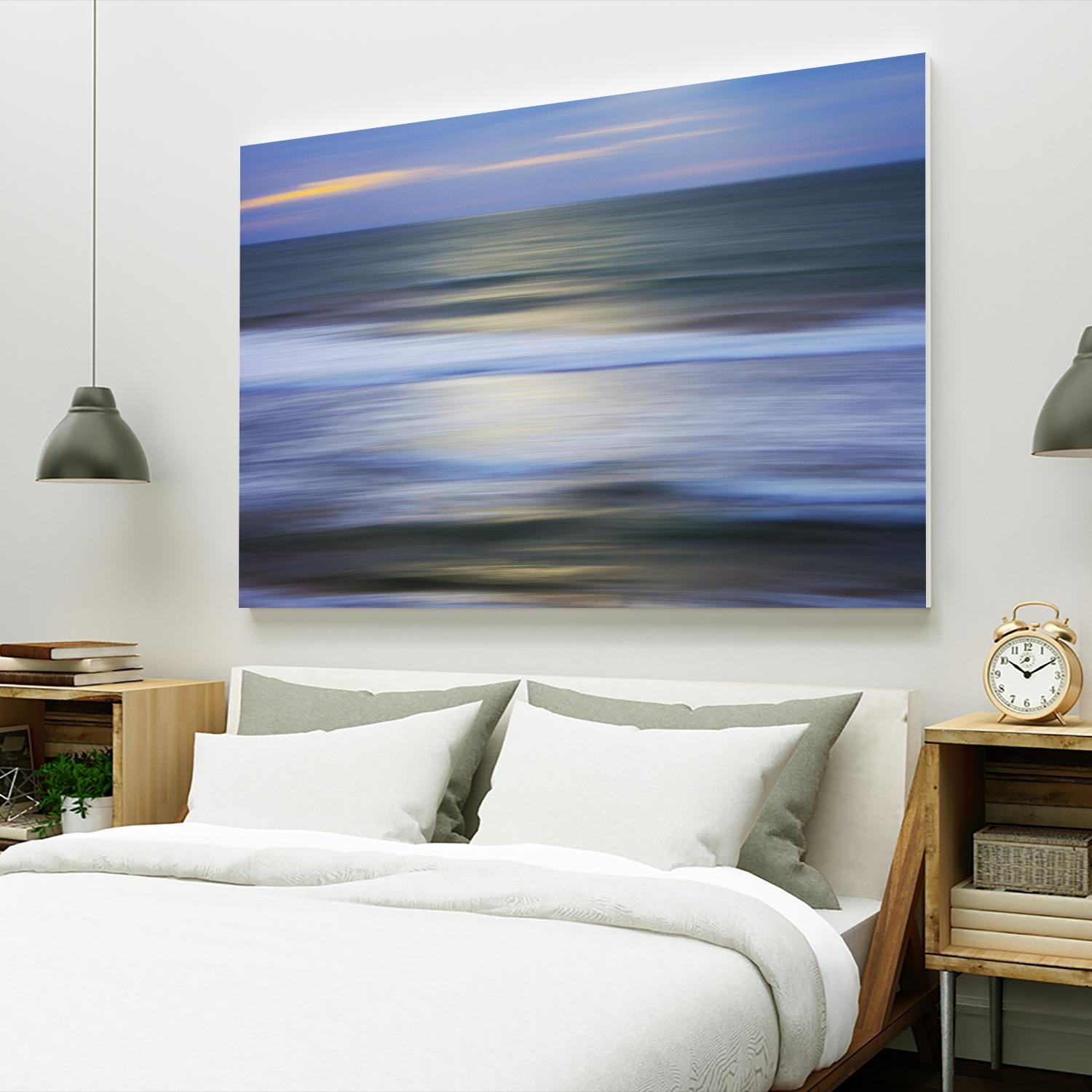 Mythical Wave by Norm Stelfox on GIANT ART - blue abstract