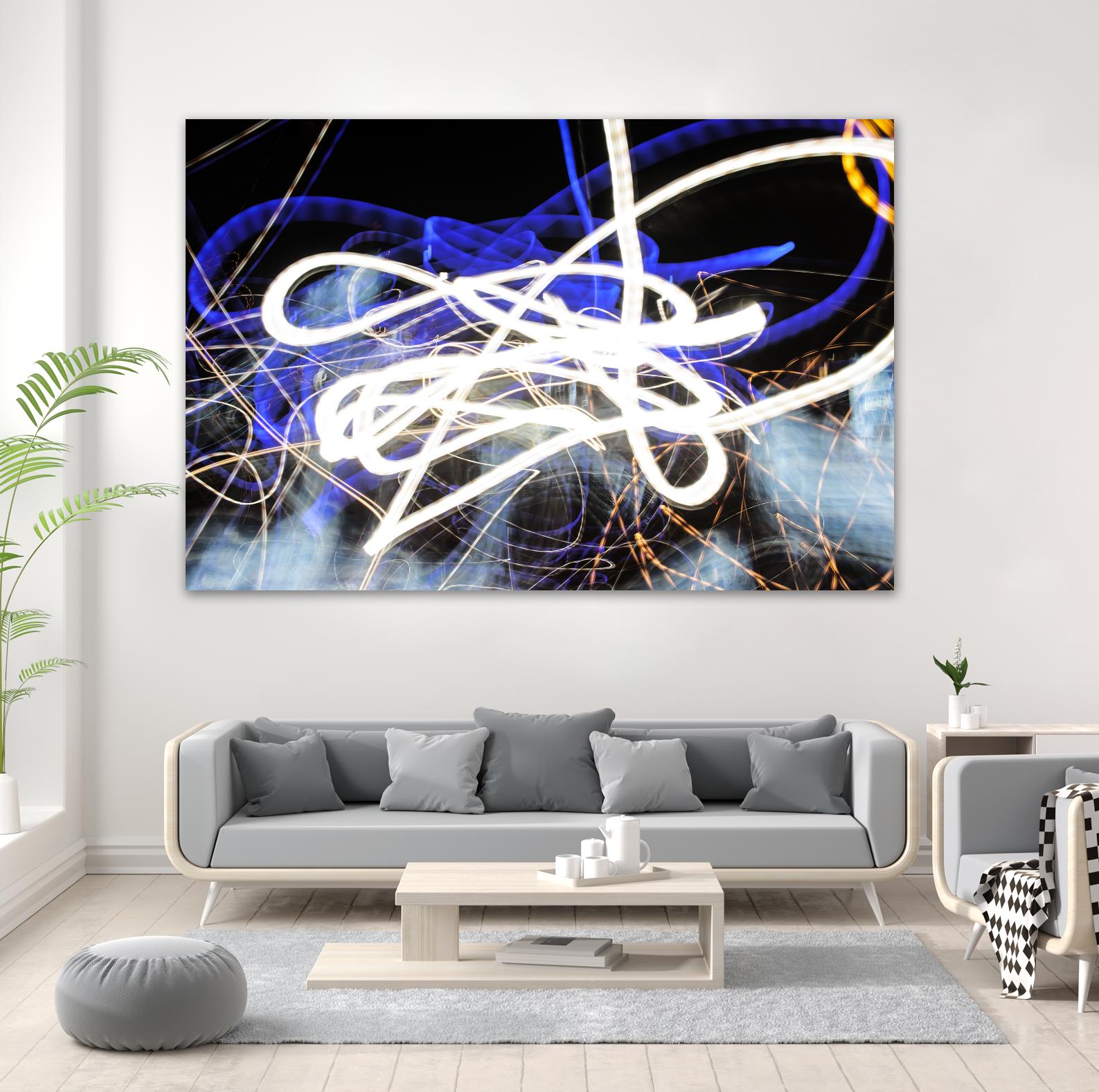 A Light Trails IV by Norm Stelfox on GIANT ART - black abstract