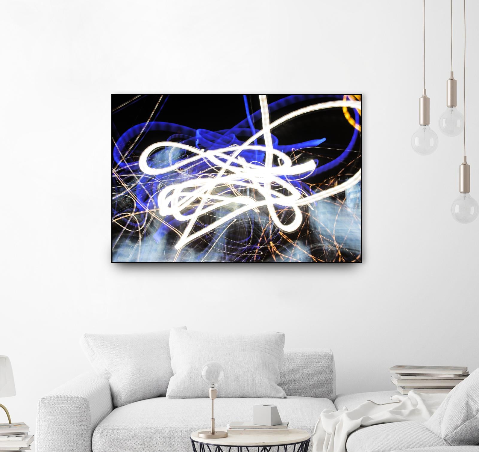A Light Trails IV by Norm Stelfox on GIANT ART - black abstract