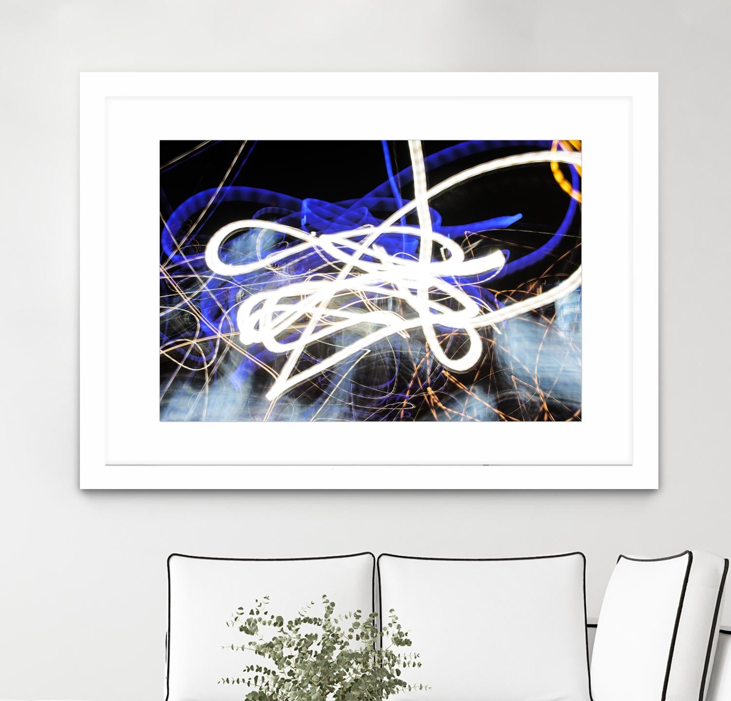 A Light Trails IV by Norm Stelfox on GIANT ART - black abstract