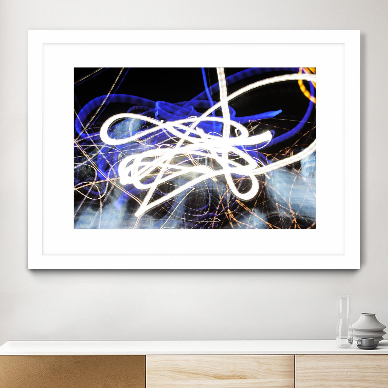 A Light Trails IV by Norm Stelfox on GIANT ART - black abstract