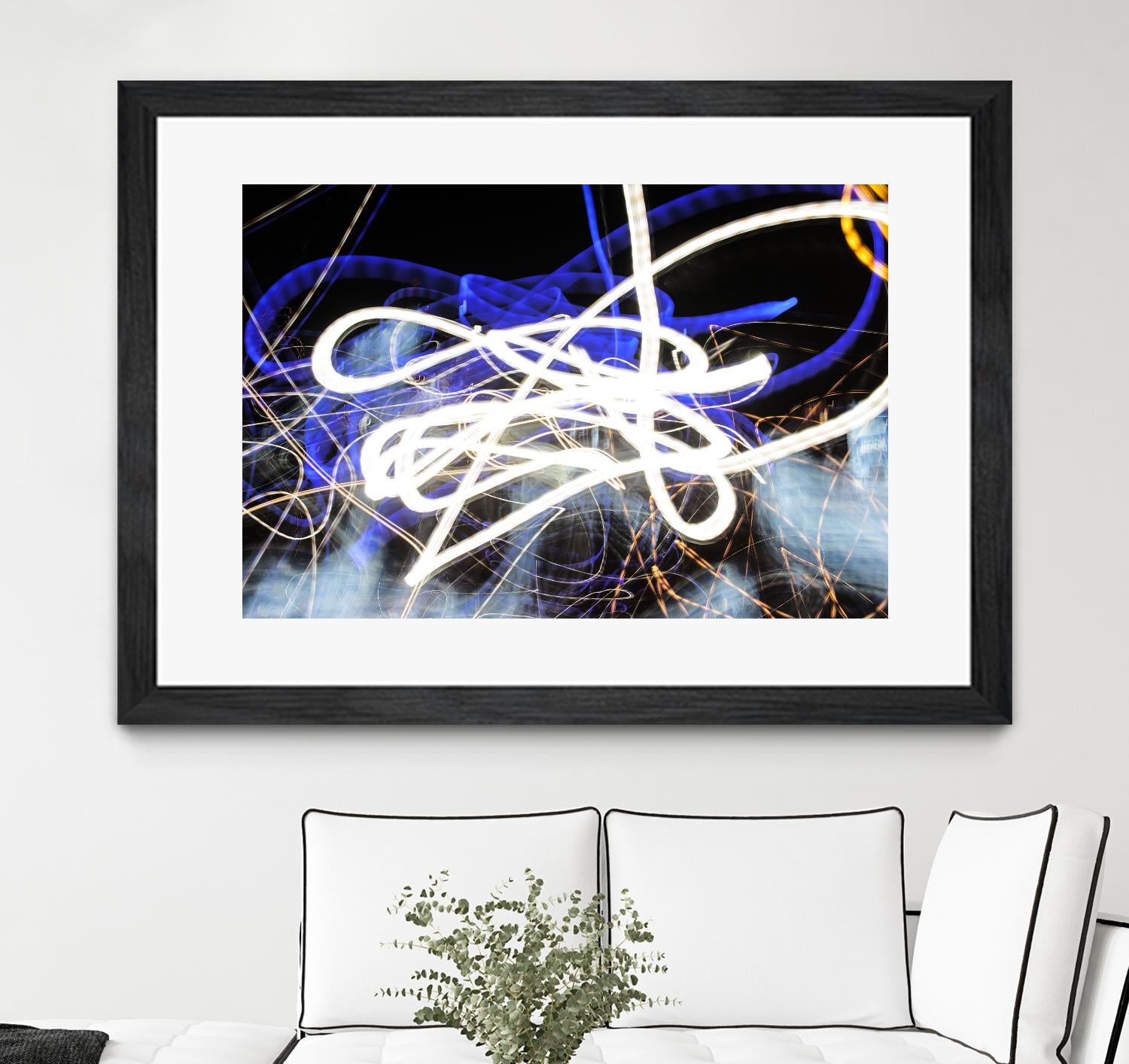 A Light Trails IV by Norm Stelfox on GIANT ART - black abstract