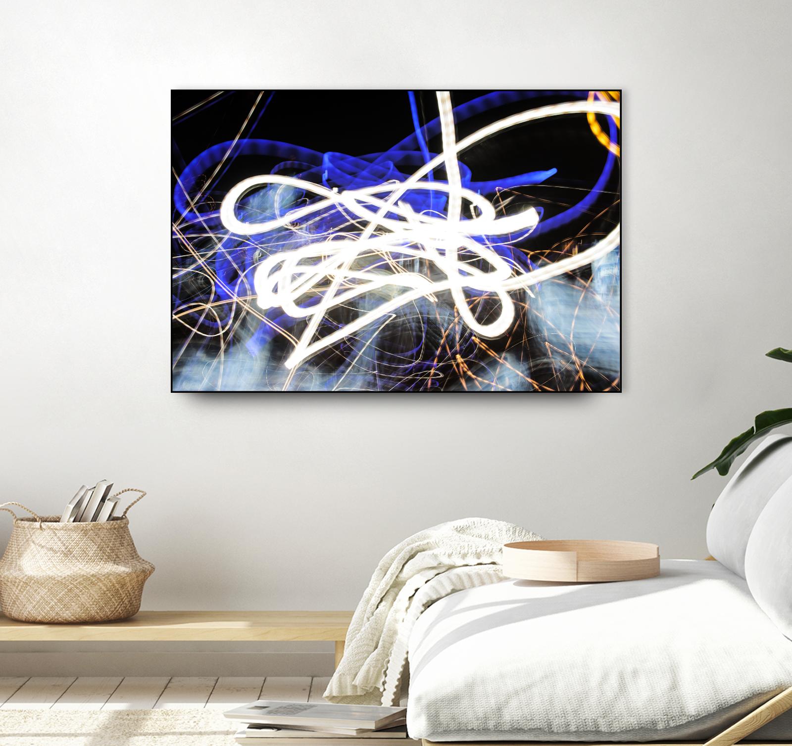 A Light Trails IV by Norm Stelfox on GIANT ART - black abstract