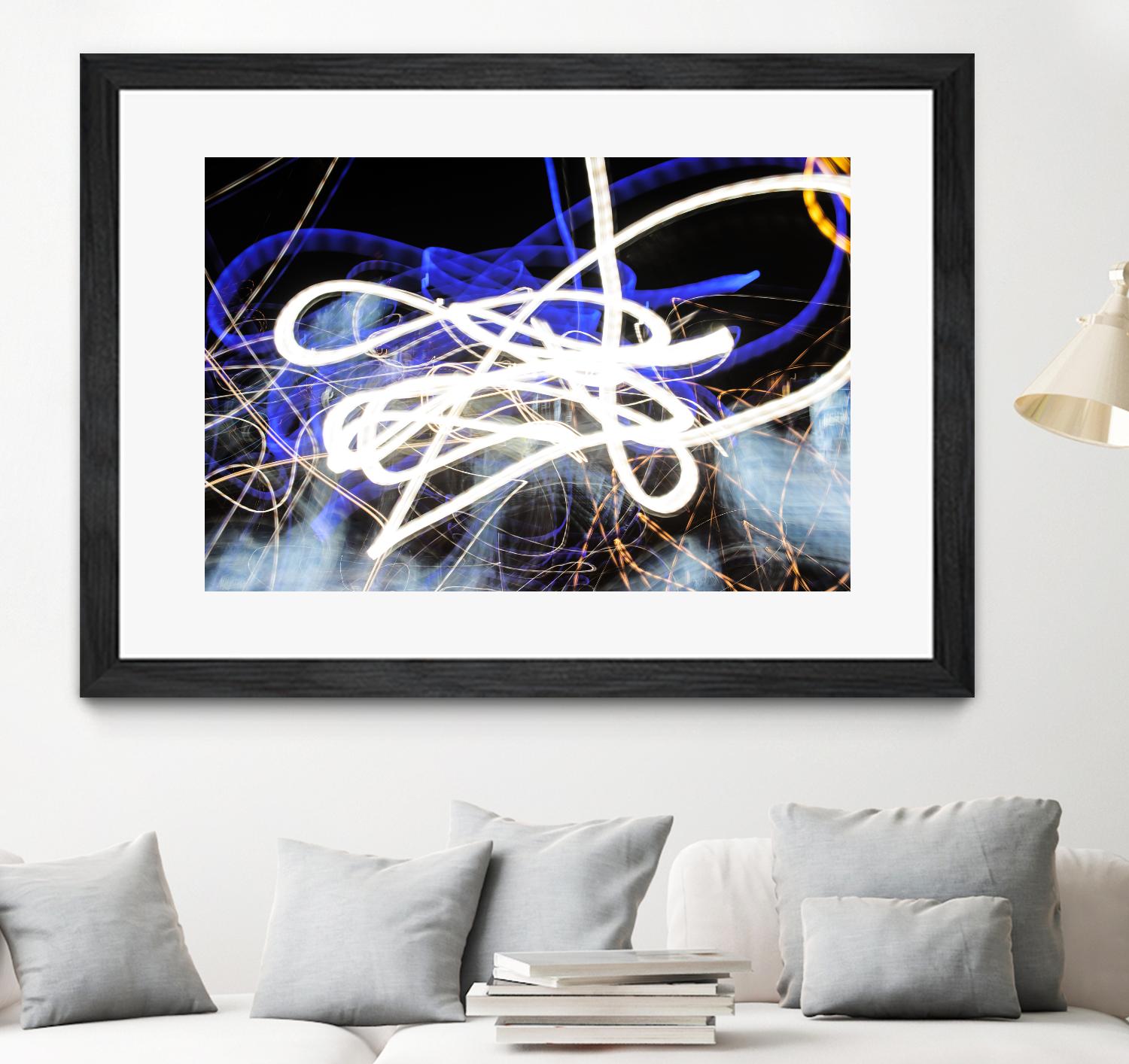 A Light Trails IV by Norm Stelfox on GIANT ART - black abstract