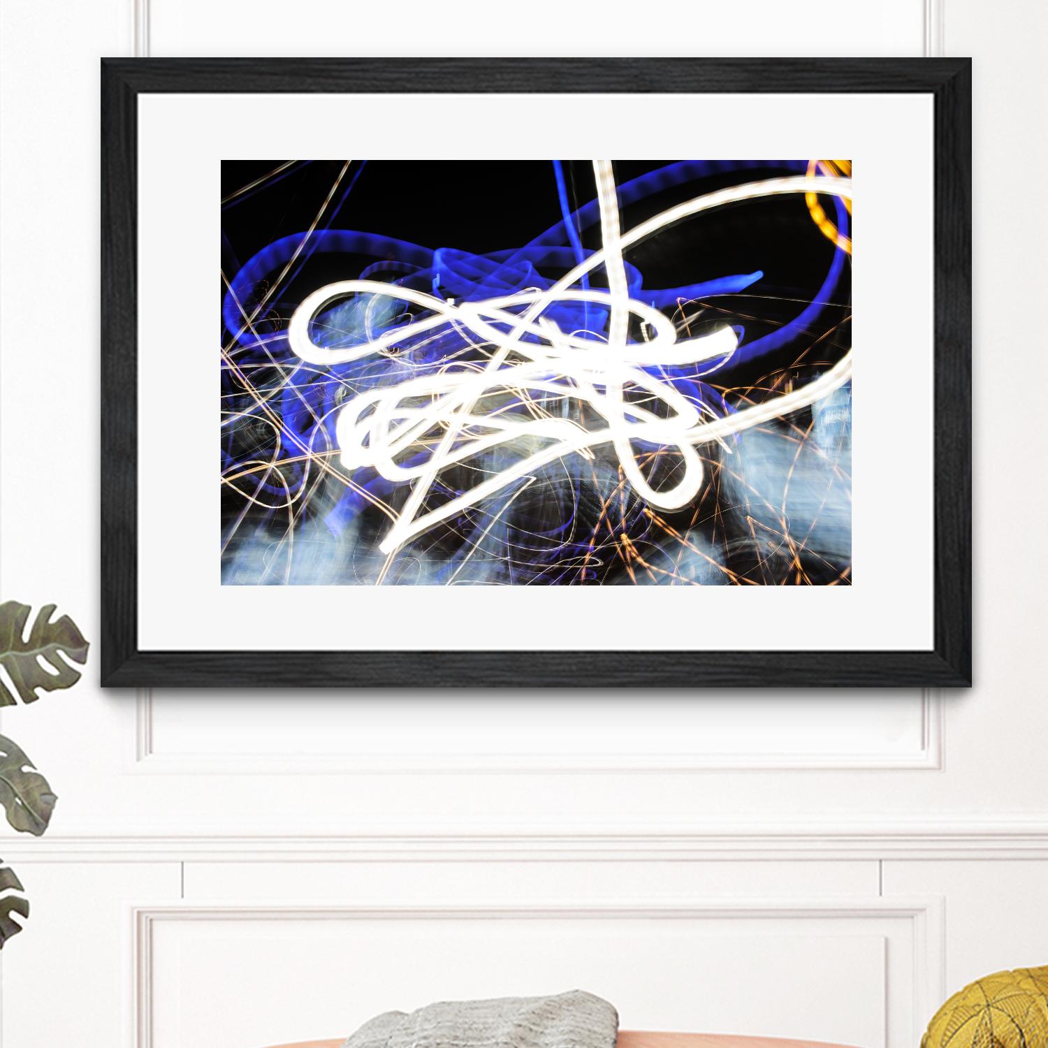 A Light Trails IV by Norm Stelfox on GIANT ART - black abstract
