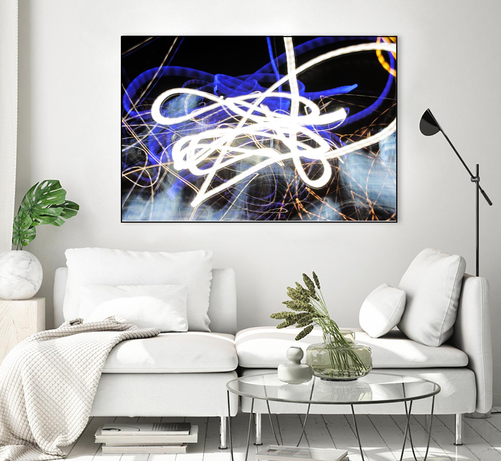A Light Trails IV by Norm Stelfox on GIANT ART - black abstract