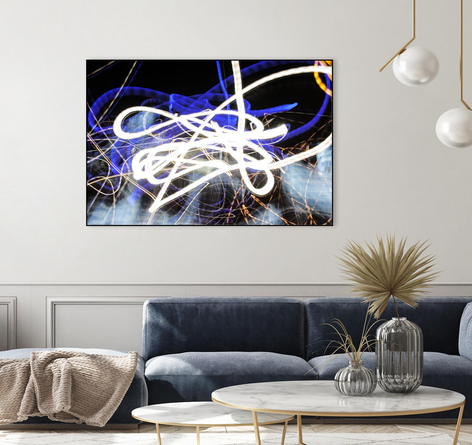 A Light Trails IV by Norm Stelfox on GIANT ART - black abstract