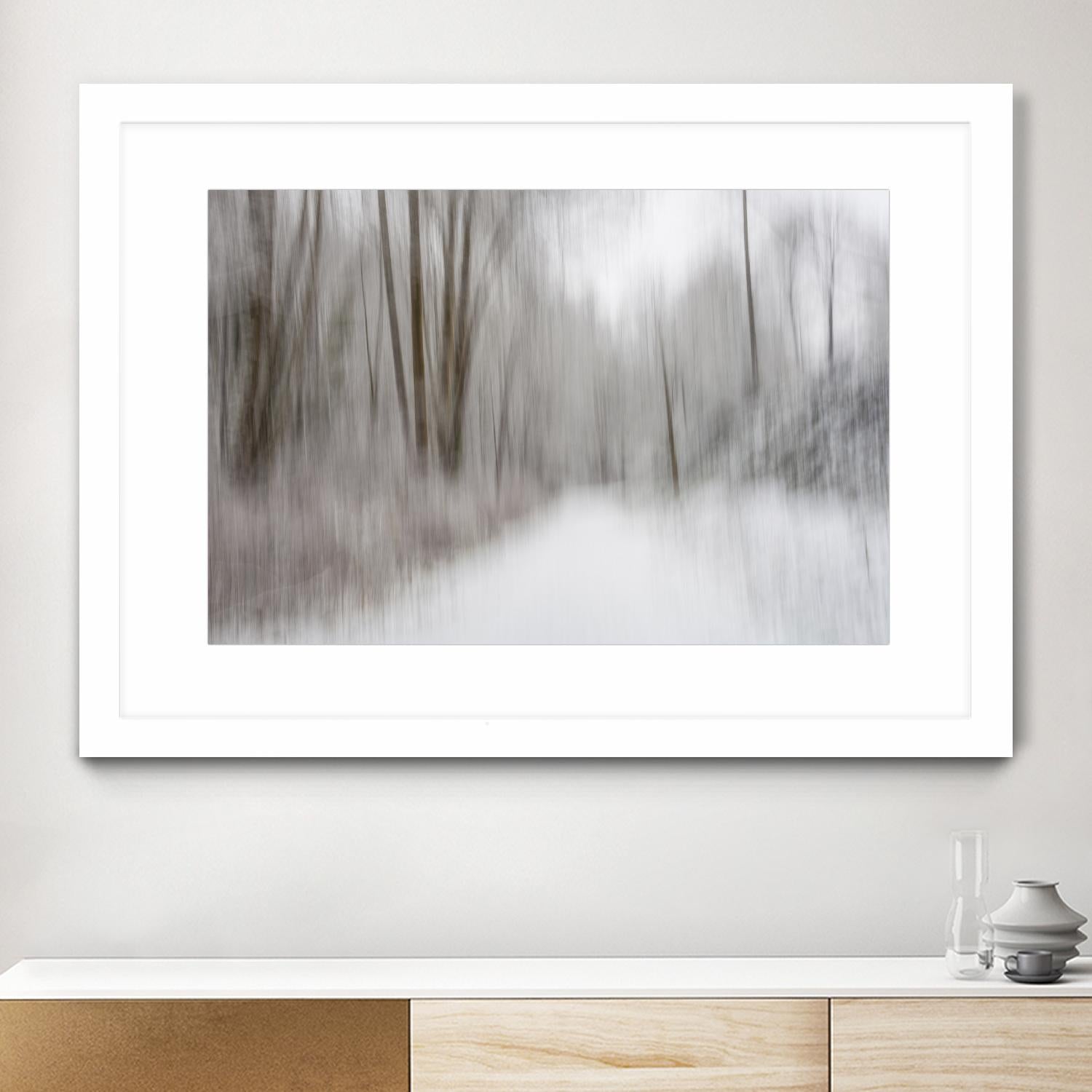 Foggy Lichen II by Norm Stelfox on GIANT ART - brown trees