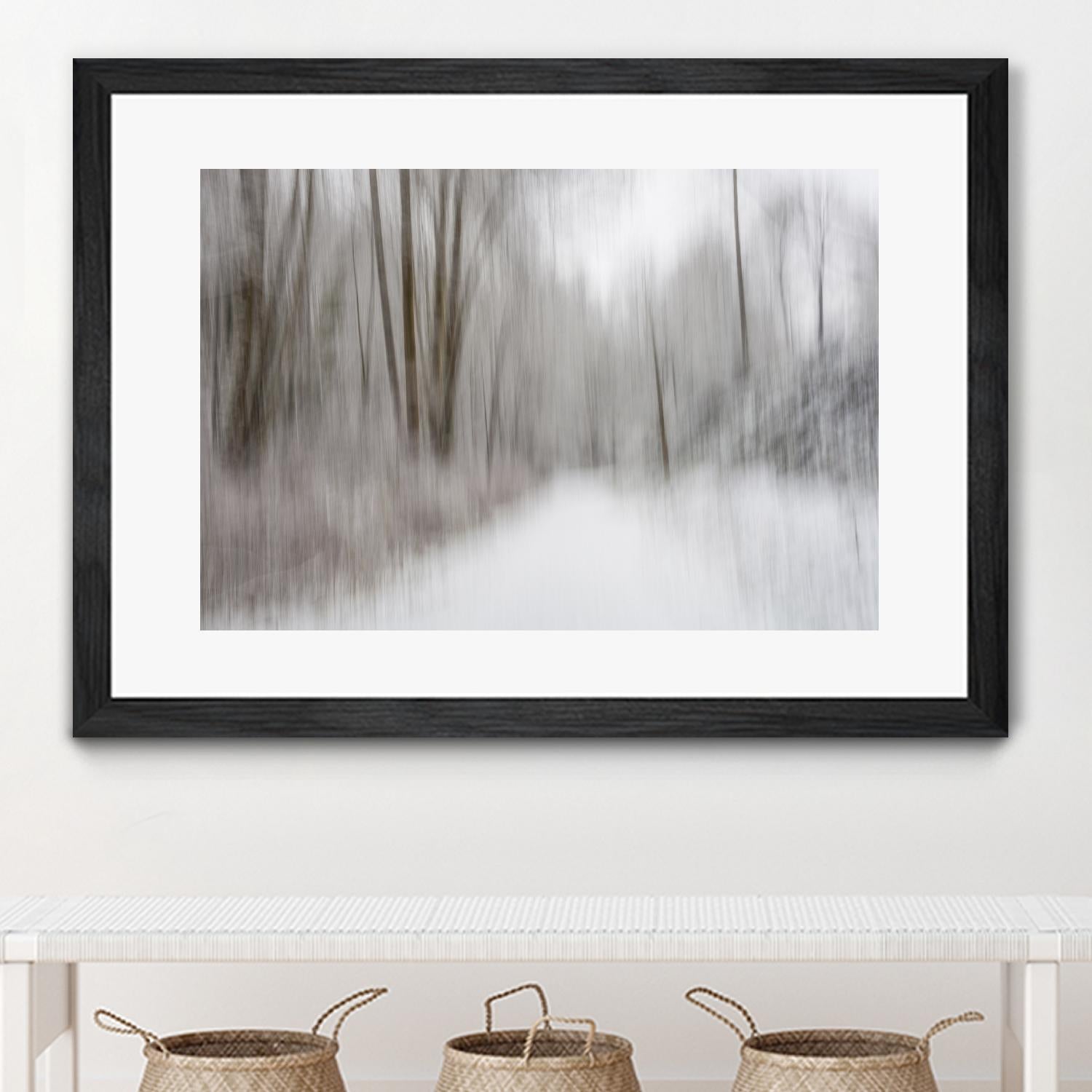 Foggy Lichen II by Norm Stelfox on GIANT ART - brown trees