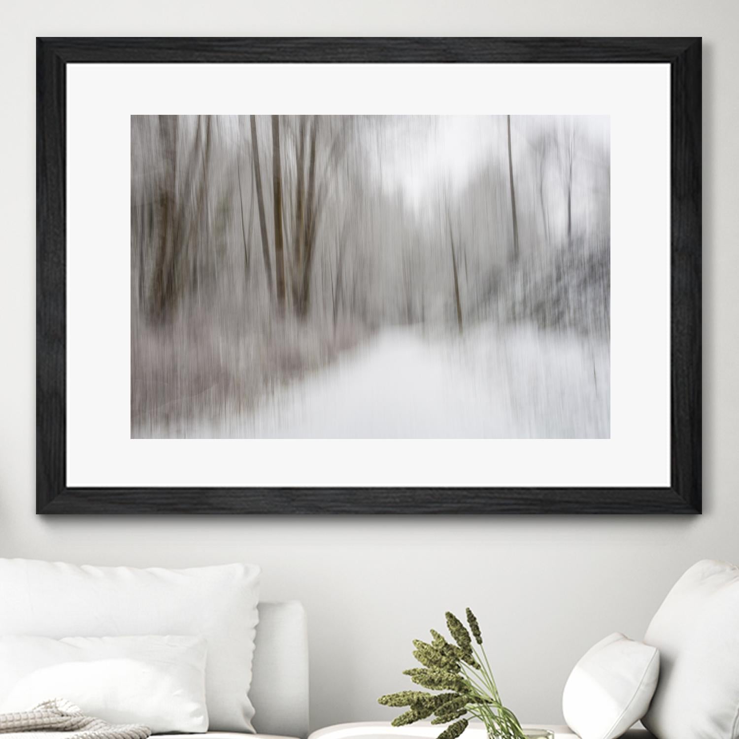 Foggy Lichen II by Norm Stelfox on GIANT ART - brown trees