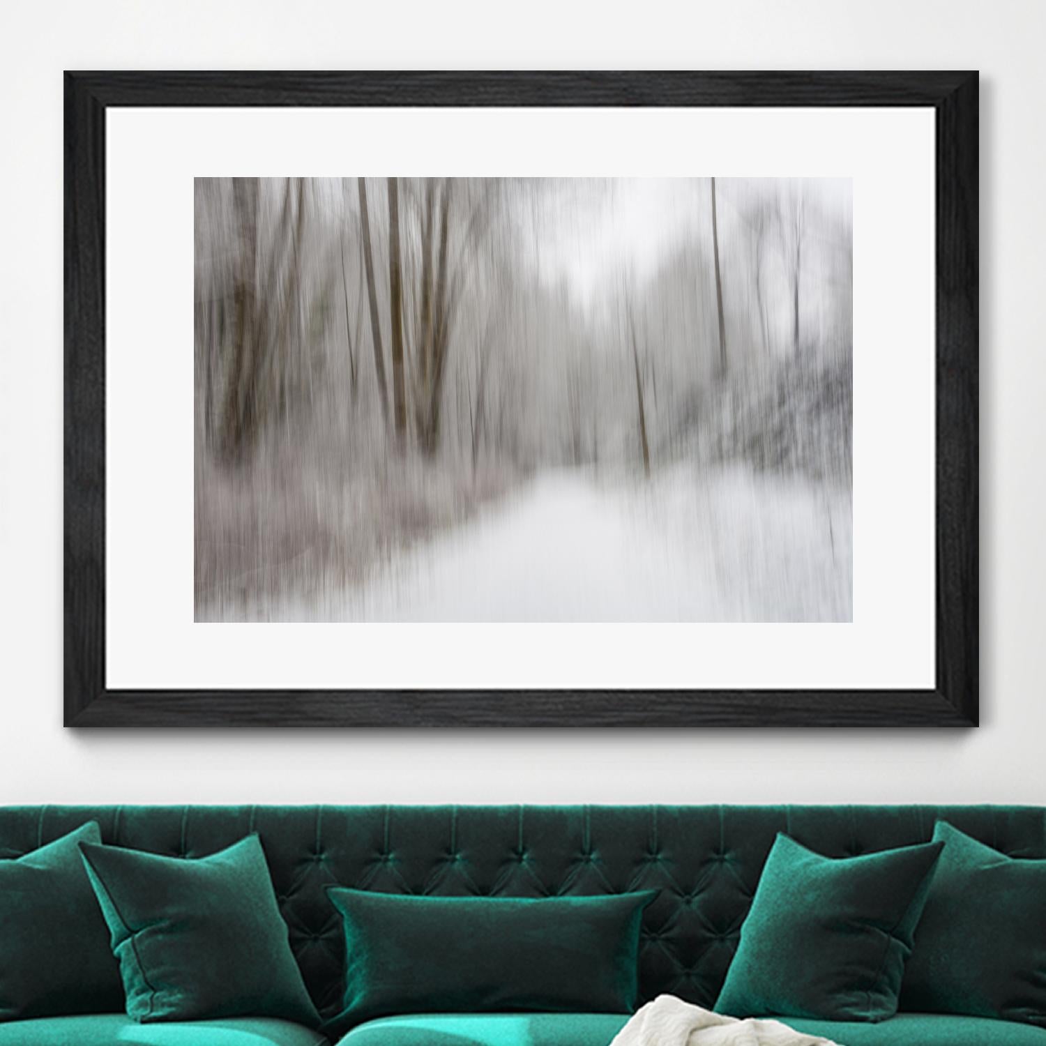 Foggy Lichen II by Norm Stelfox on GIANT ART - brown trees