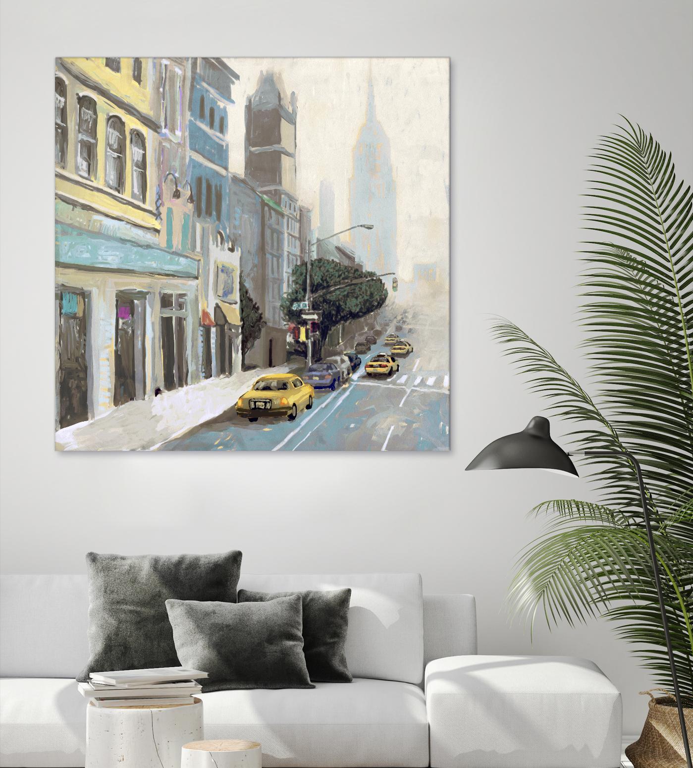 New York by Rick Novak on GIANT ART - blue city scene