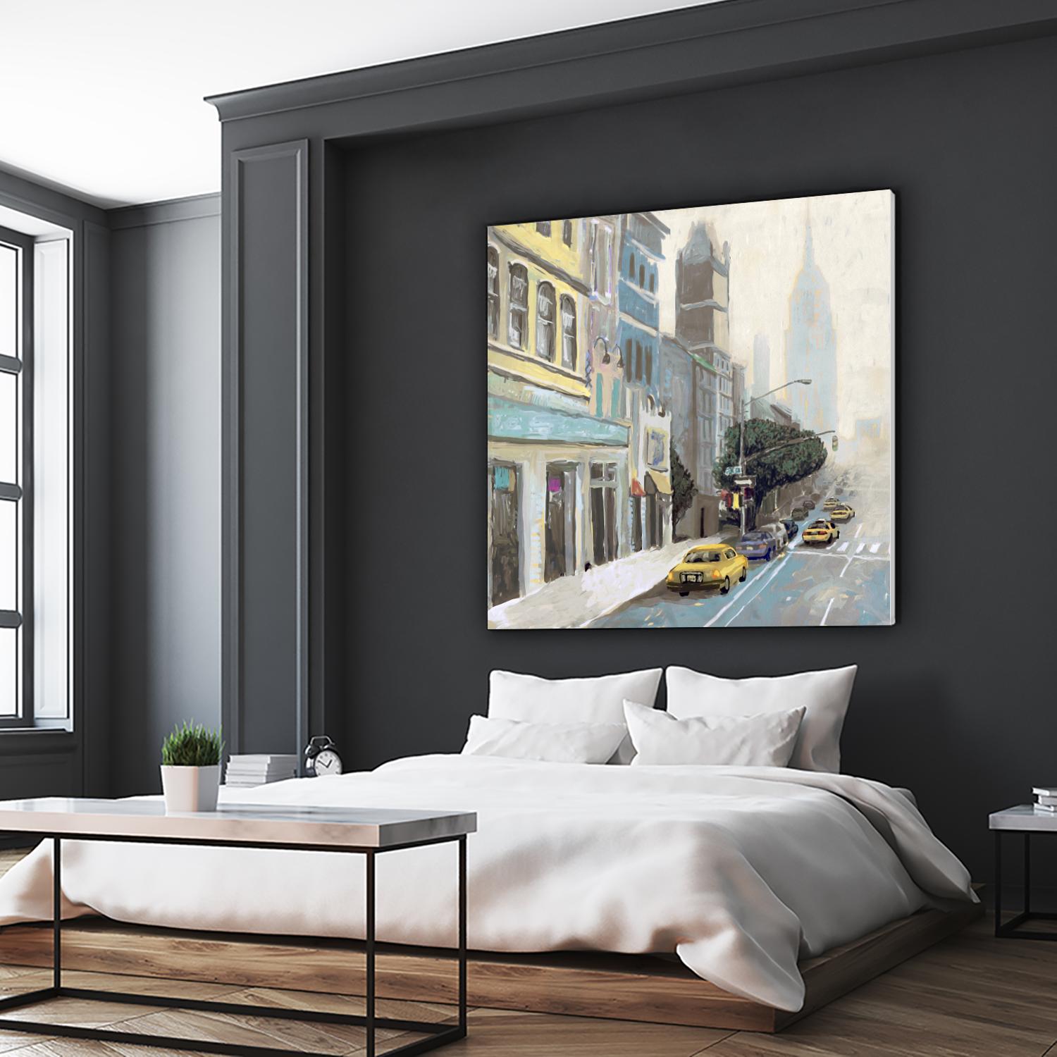 New York by Rick Novak on GIANT ART - blue city scene