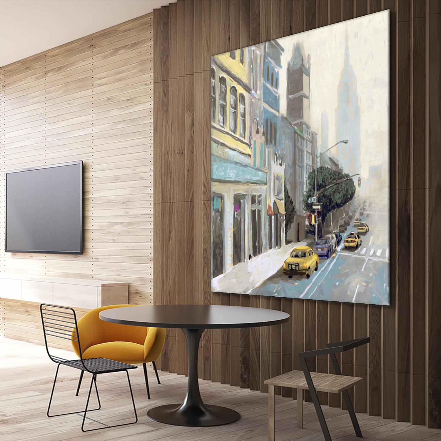 New York by Rick Novak on GIANT ART - blue city scene