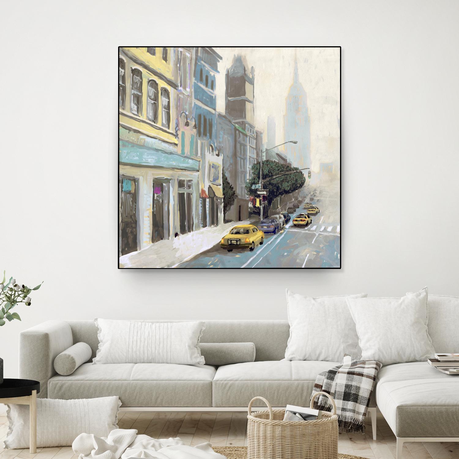 New York by Rick Novak on GIANT ART - blue city scene