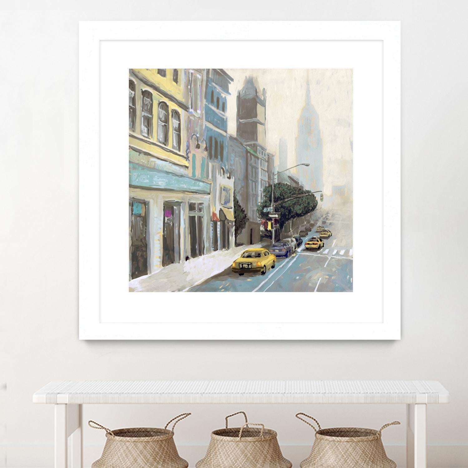 New York by Rick Novak on GIANT ART - blue city scene