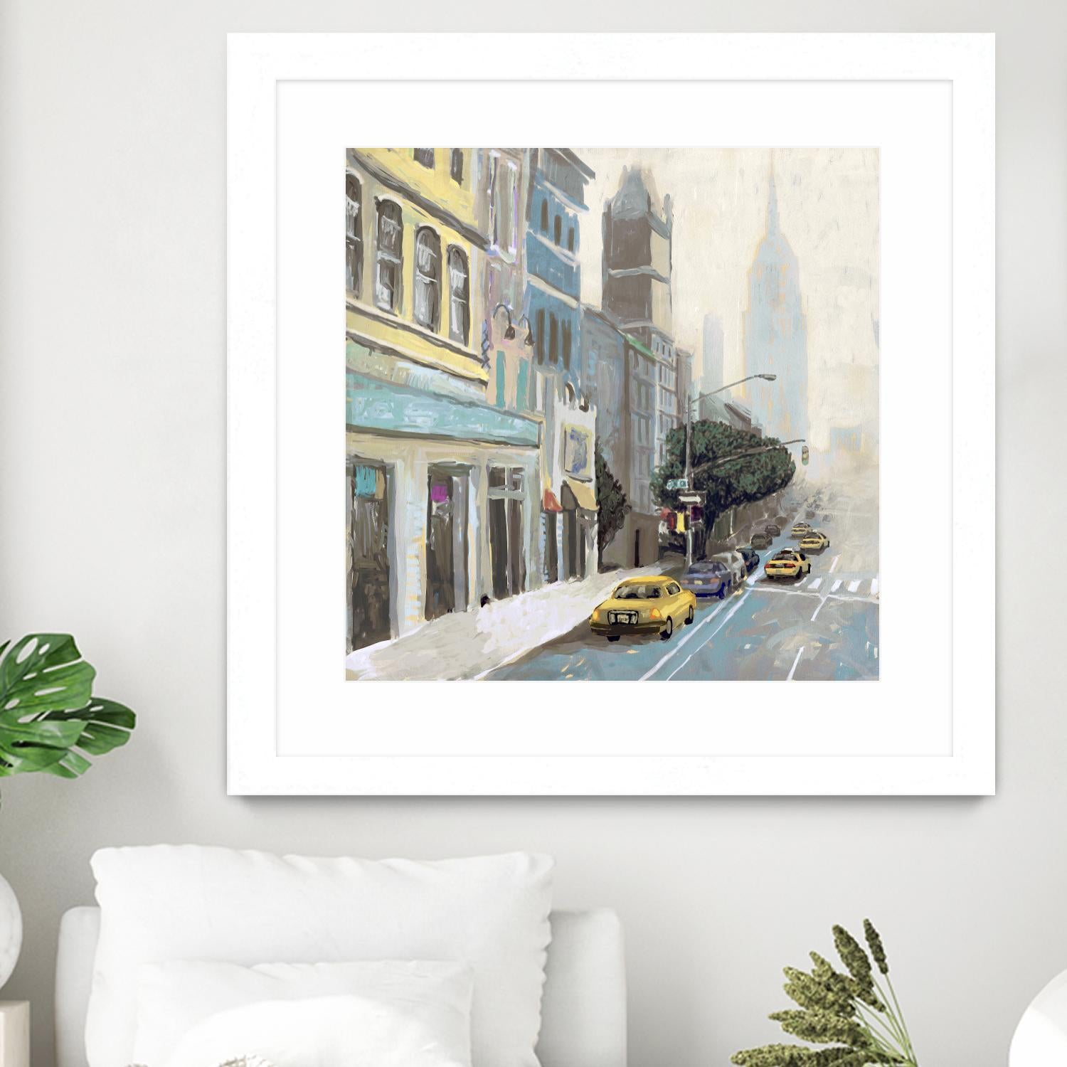 New York by Rick Novak on GIANT ART - blue city scene