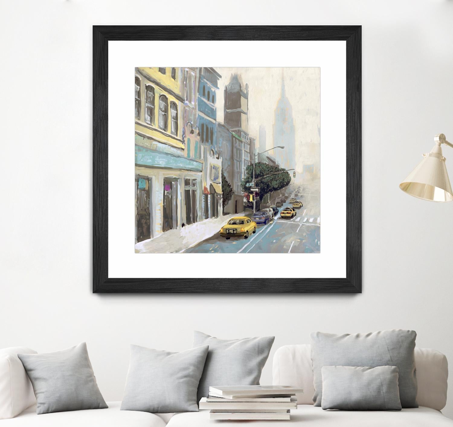 New York by Rick Novak on GIANT ART - blue city scene
