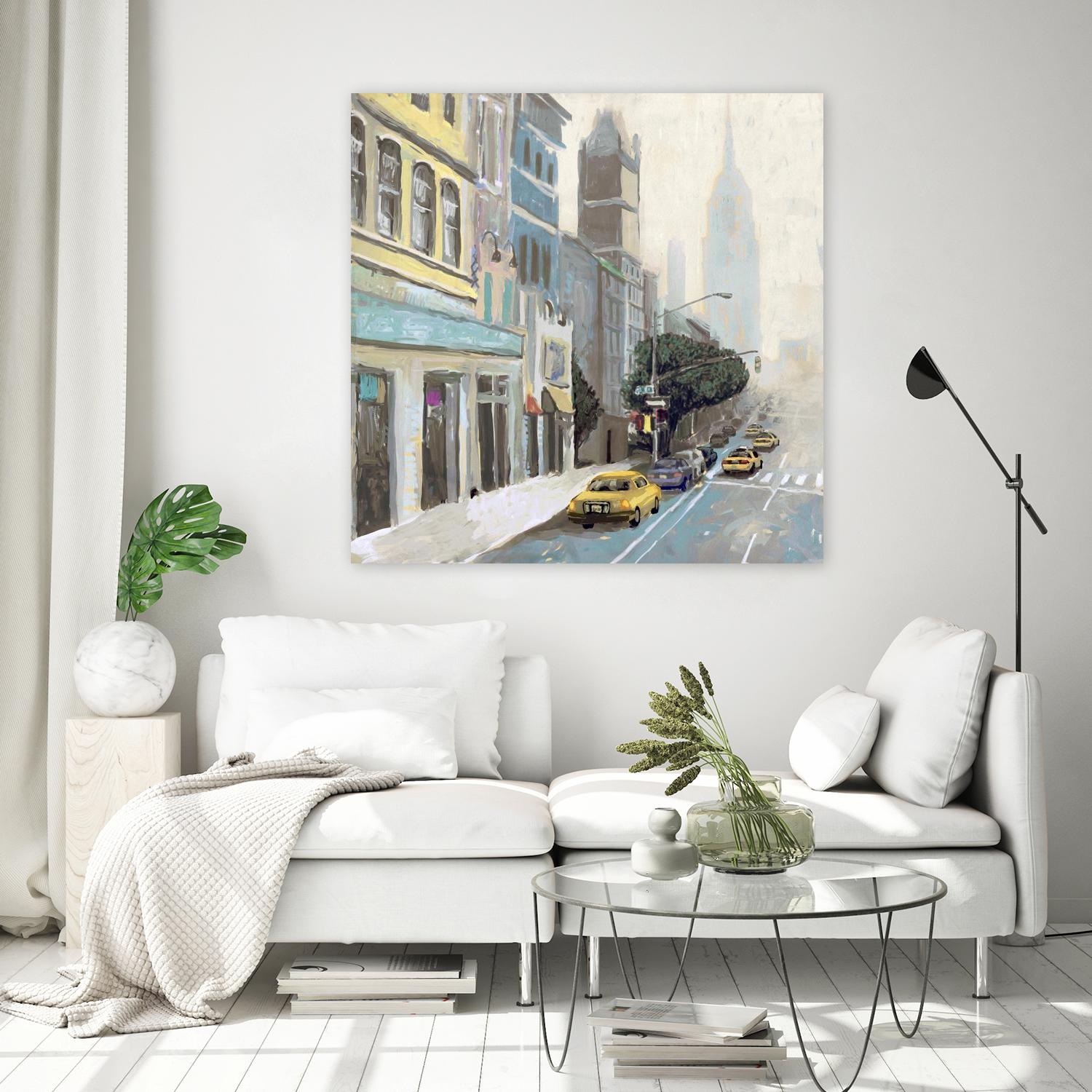 New York by Rick Novak on GIANT ART - blue city scene
