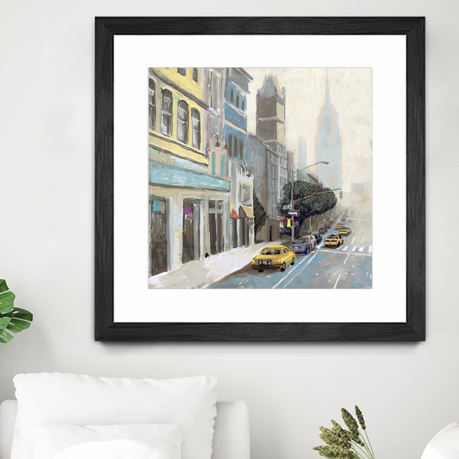 New York by Rick Novak on GIANT ART - blue city scene