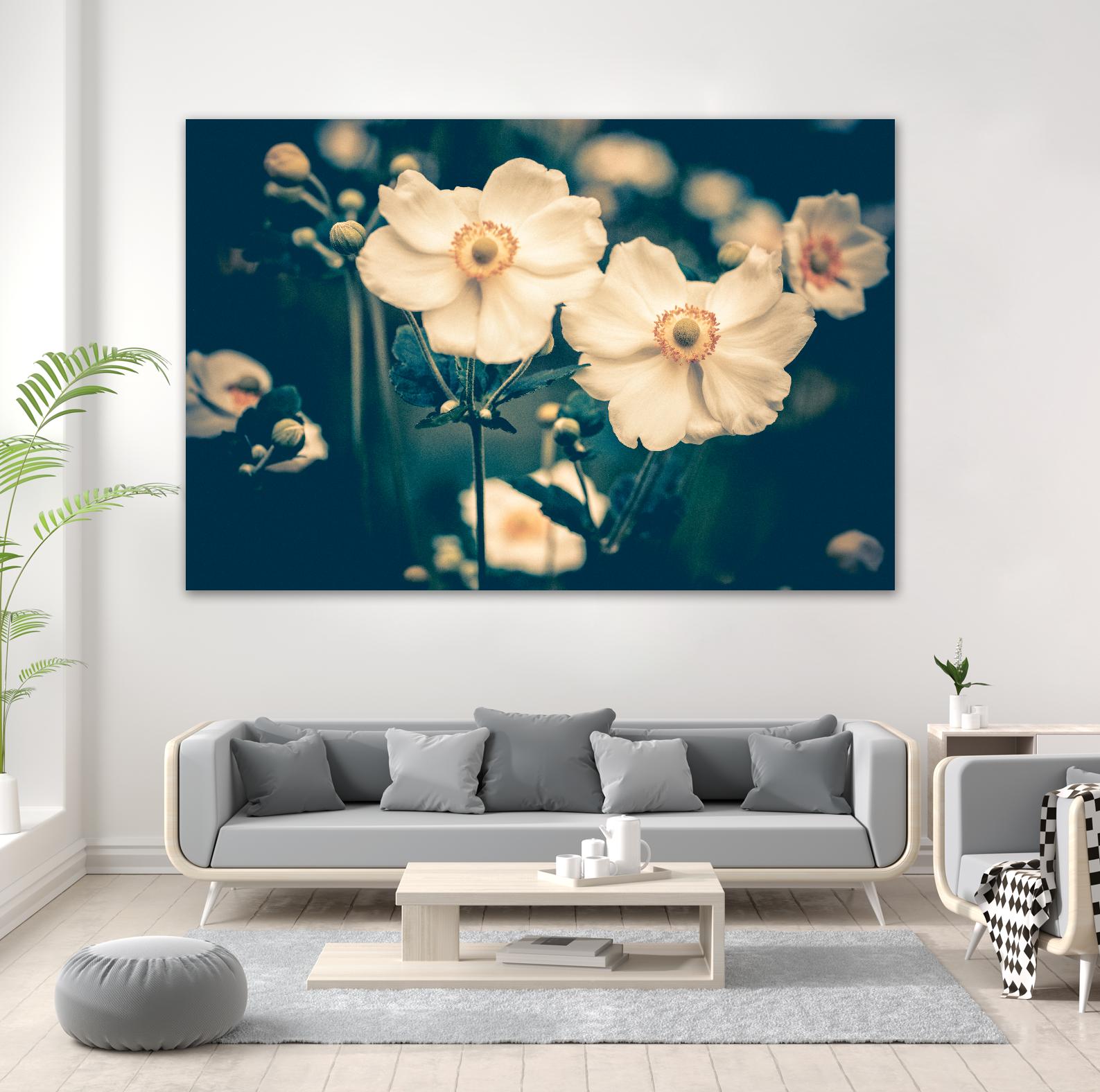 Dogwood by Olivia Joy on GIANT ART - grey floral
