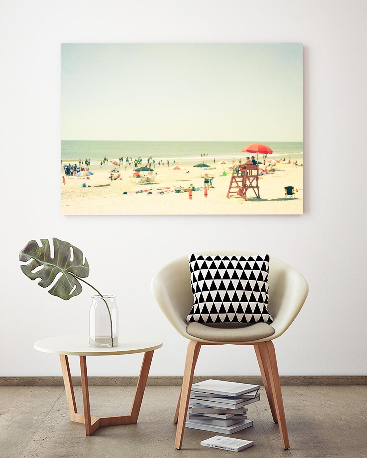 Sunbathers I by Olivia Joy on GIANT ART - beige costal beach