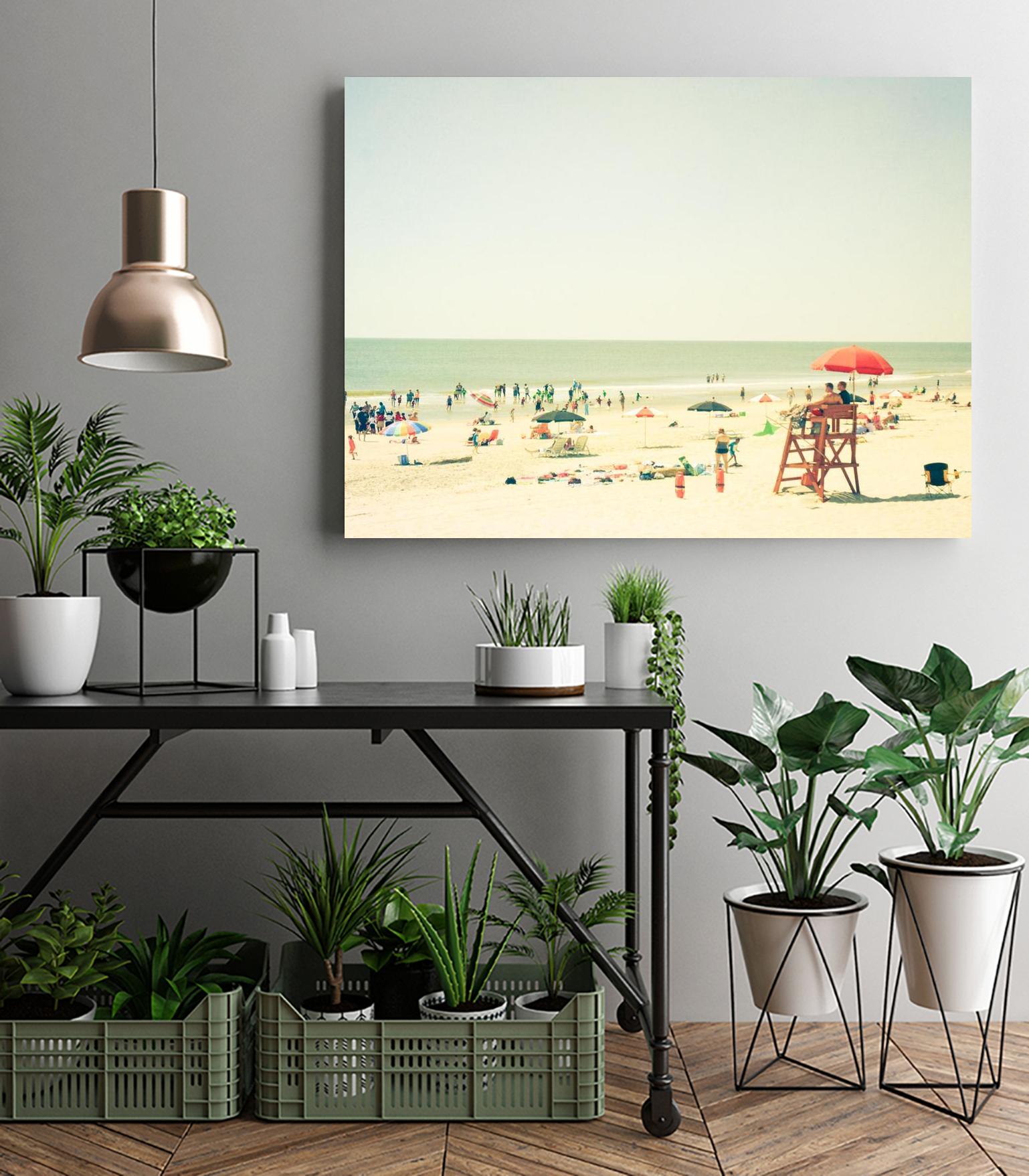 Sunbathers I by Olivia Joy on GIANT ART - beige costal beach