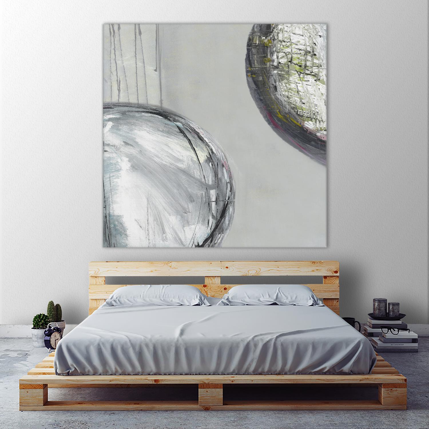 Follow II by Pamela Ozery on GIANT ART - white abstract