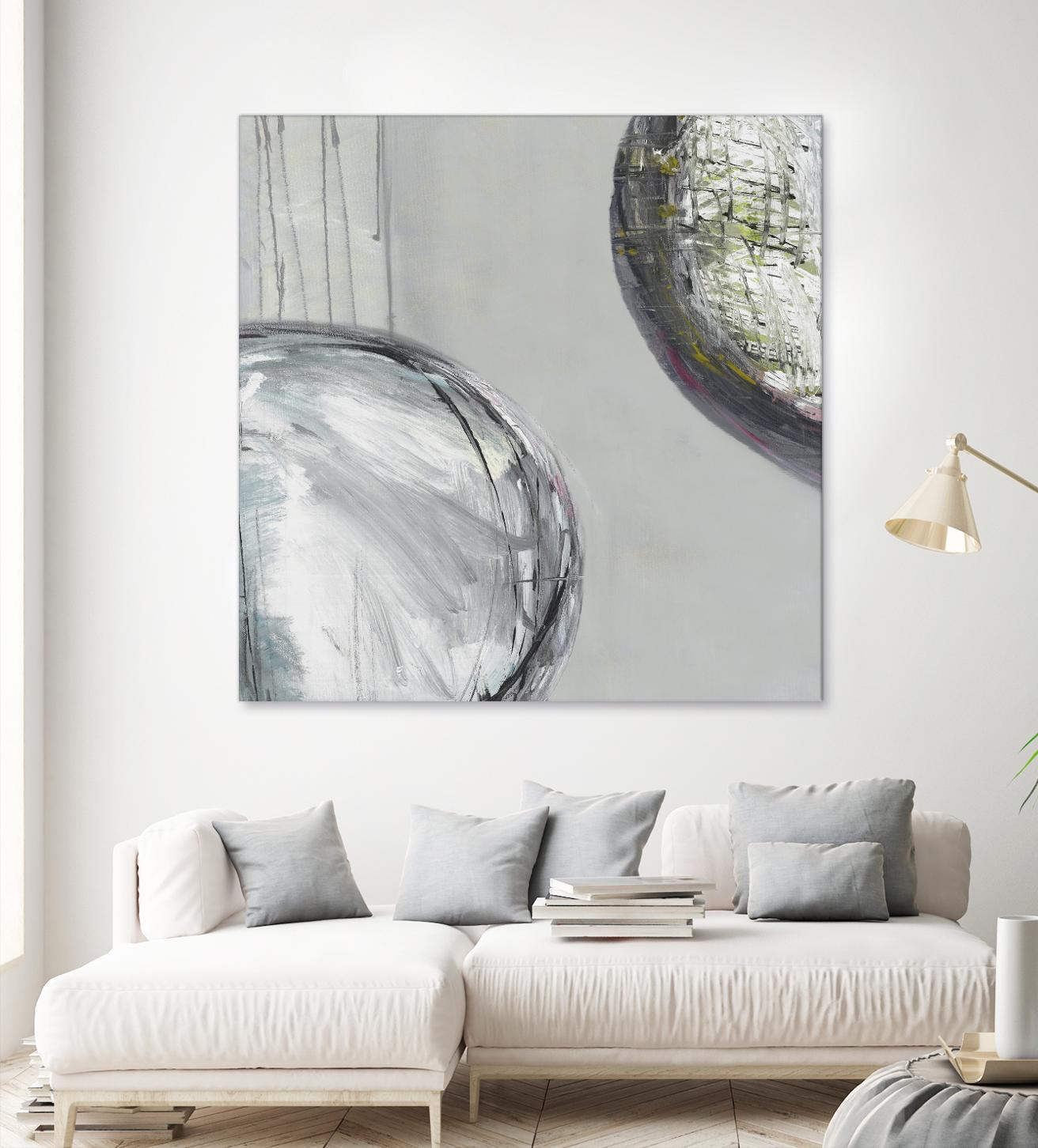 Follow II by Pamela Ozery on GIANT ART - white abstract