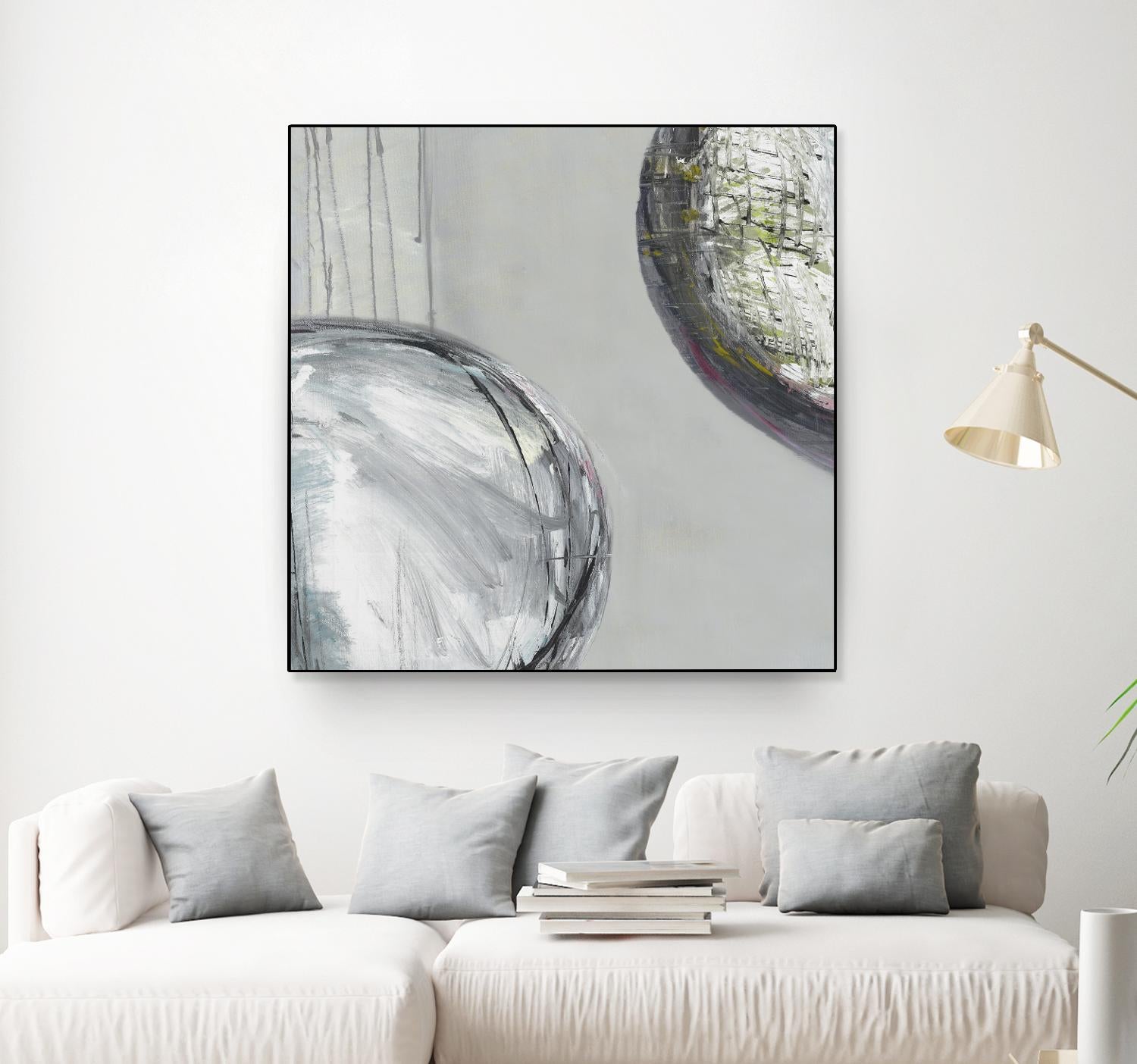 Follow II by Pamela Ozery on GIANT ART - white abstract