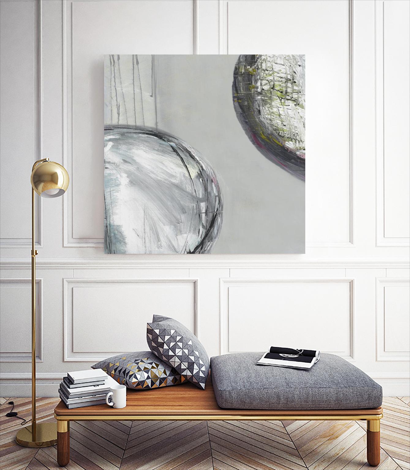 Follow II by Pamela Ozery on GIANT ART - white abstract