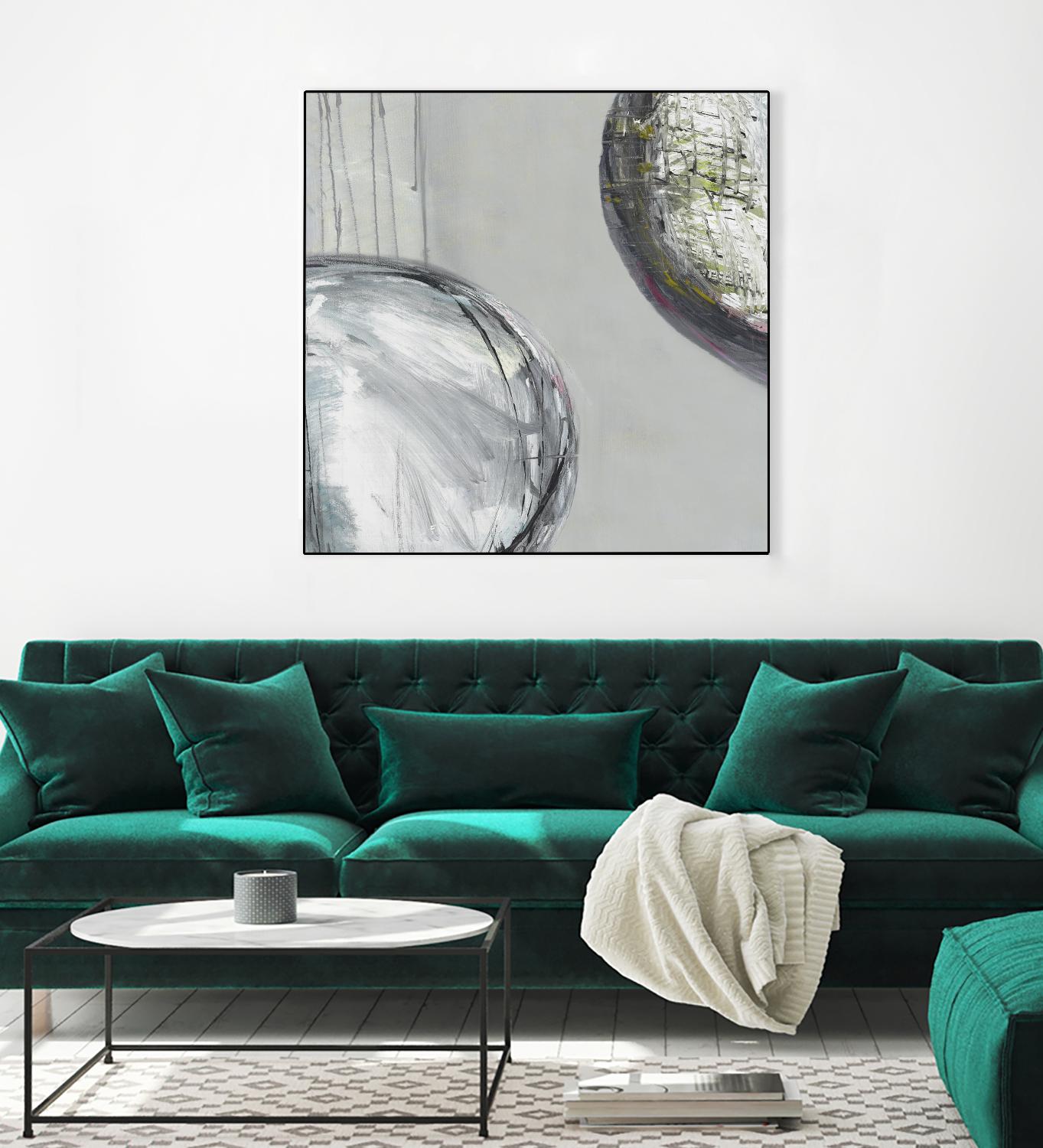 Follow II by Pamela Ozery on GIANT ART - white abstract