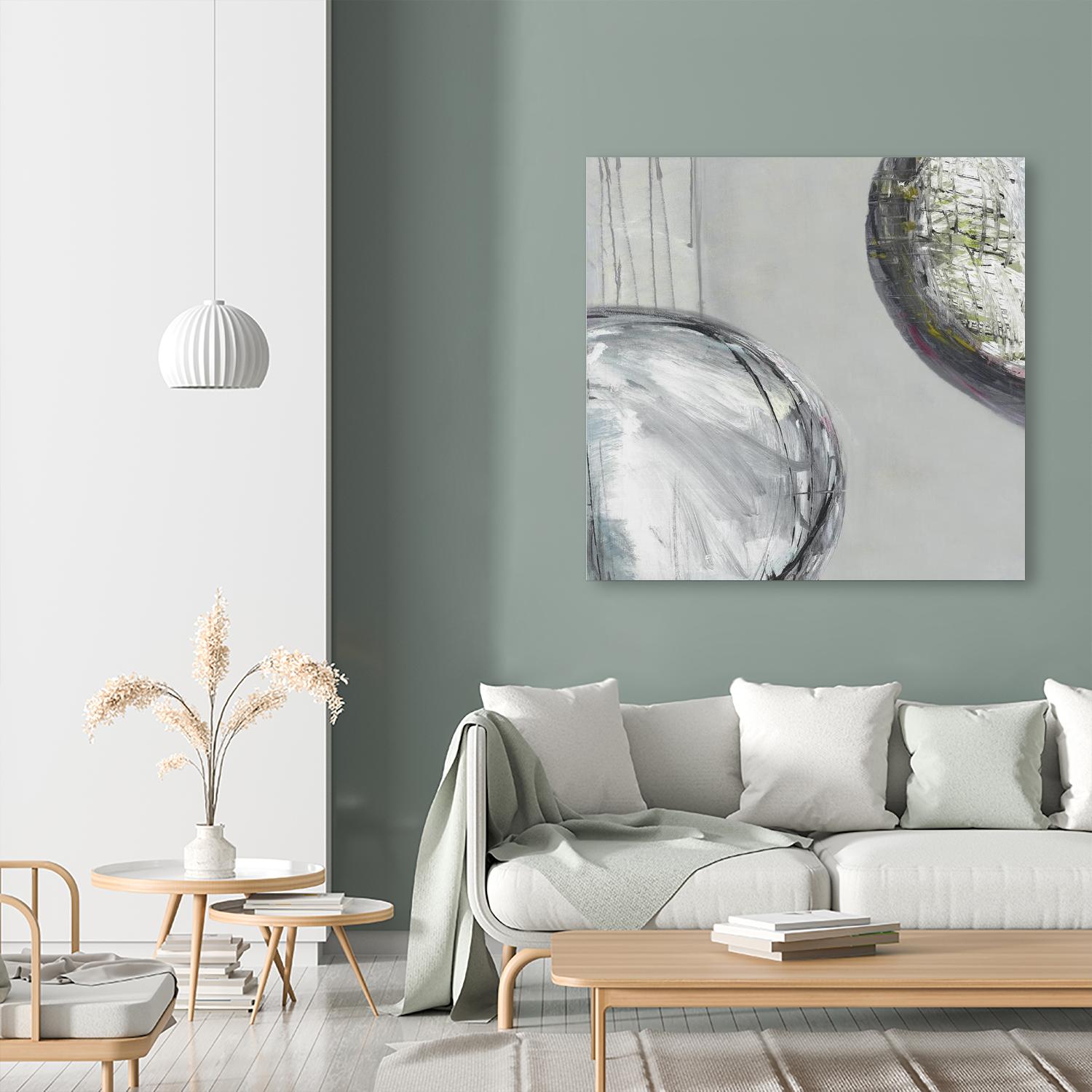 Follow II by Pamela Ozery on GIANT ART - white abstract