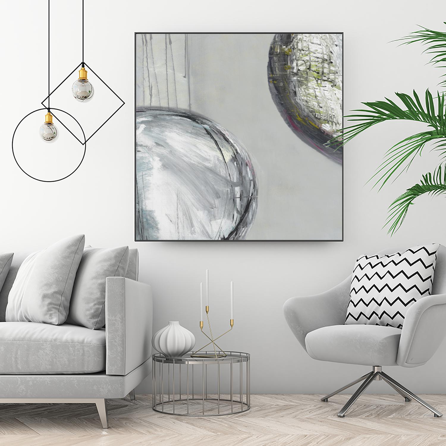 Follow II by Pamela Ozery on GIANT ART - white abstract