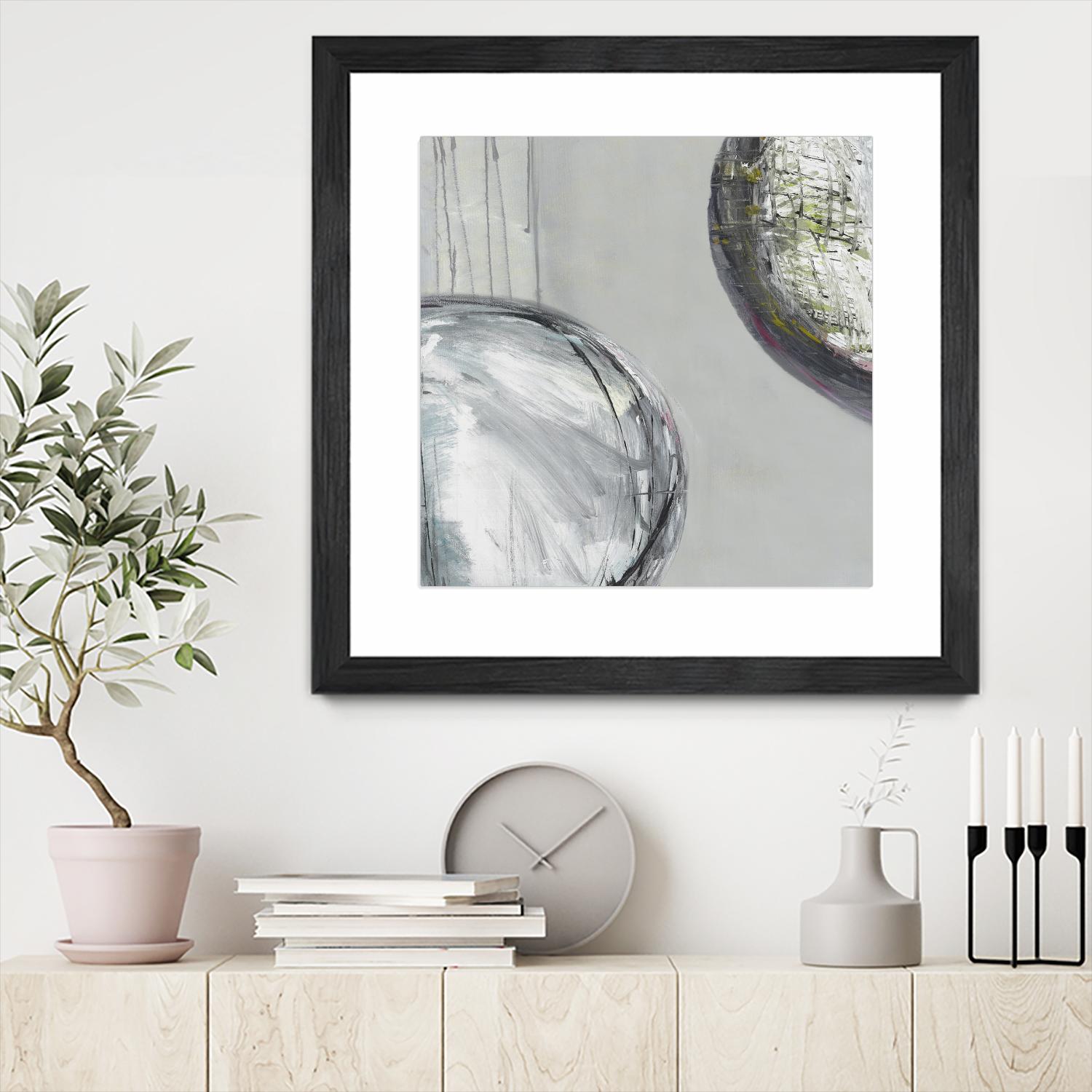 Follow II by Pamela Ozery on GIANT ART - white abstract