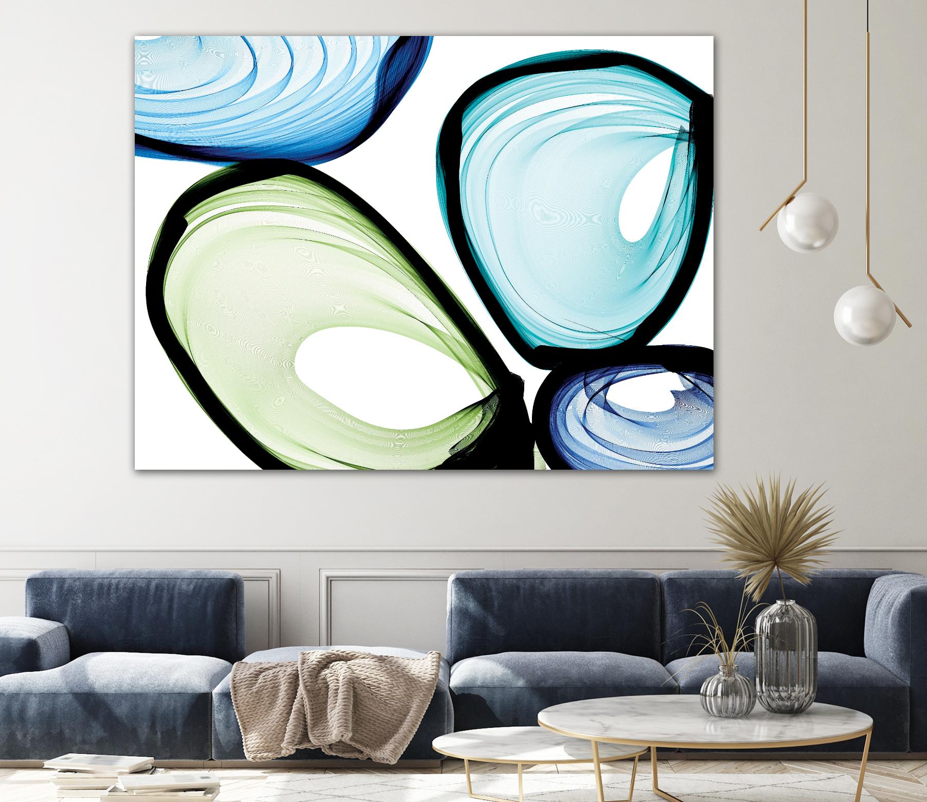 Only a Few VII by Irena Orlov on GIANT ART - turquoise abstract