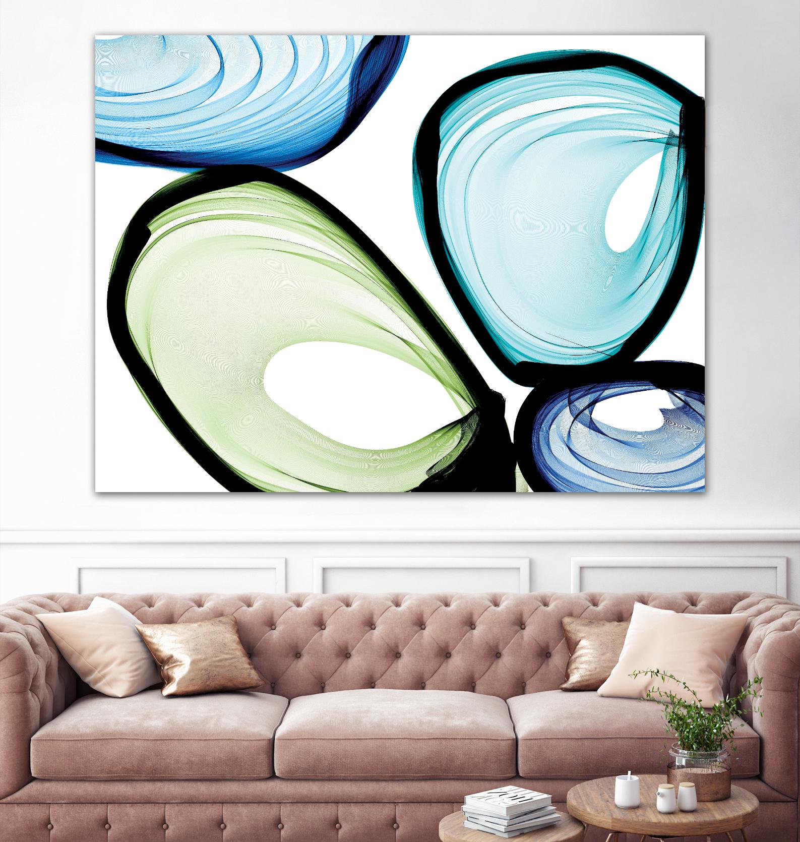 Only a Few VII by Irena Orlov on GIANT ART - turquoise abstract