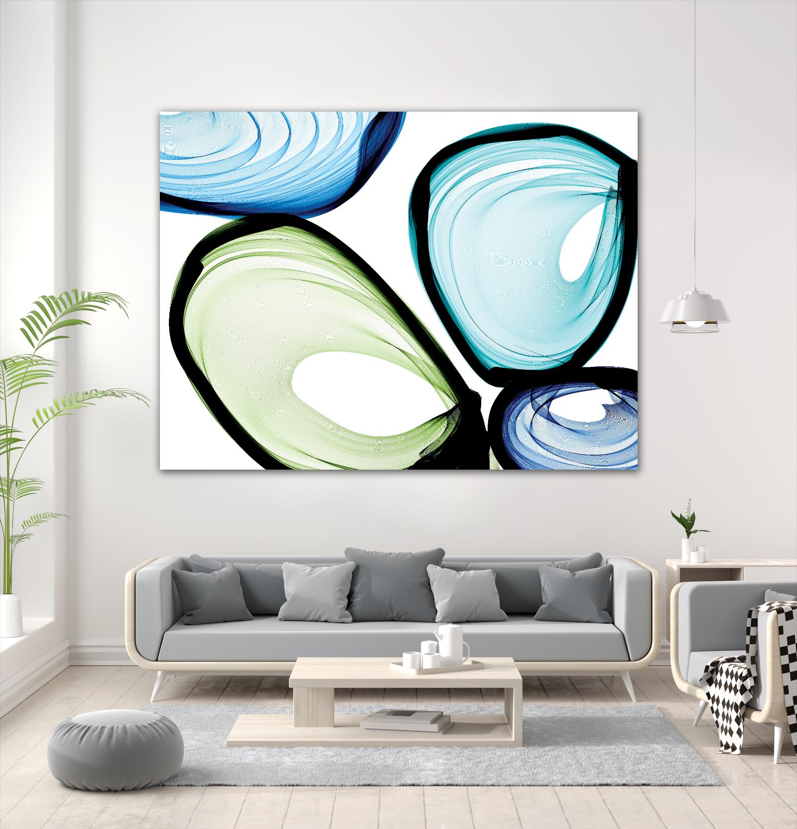 Only a Few VII by Irena Orlov on GIANT ART - turquoise abstract