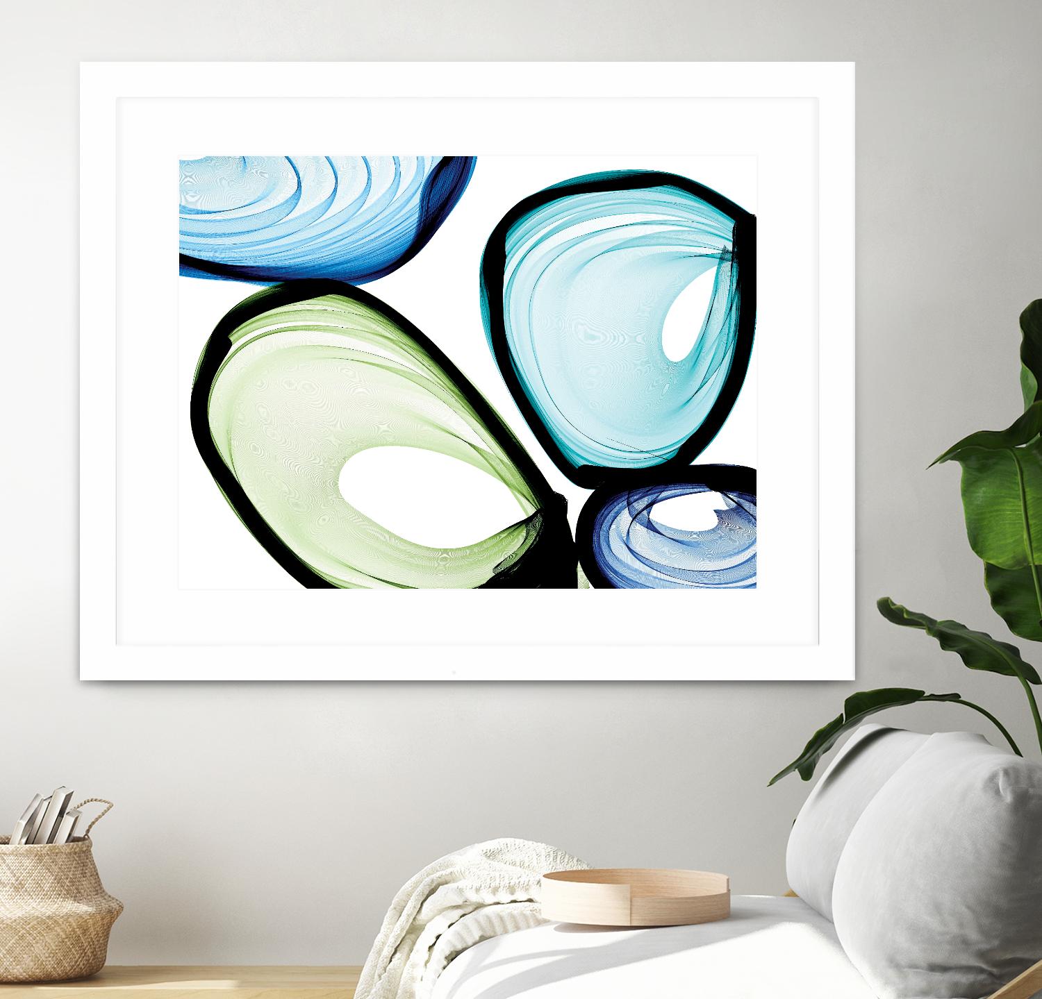 Only a Few VII by Irena Orlov on GIANT ART - turquoise abstract