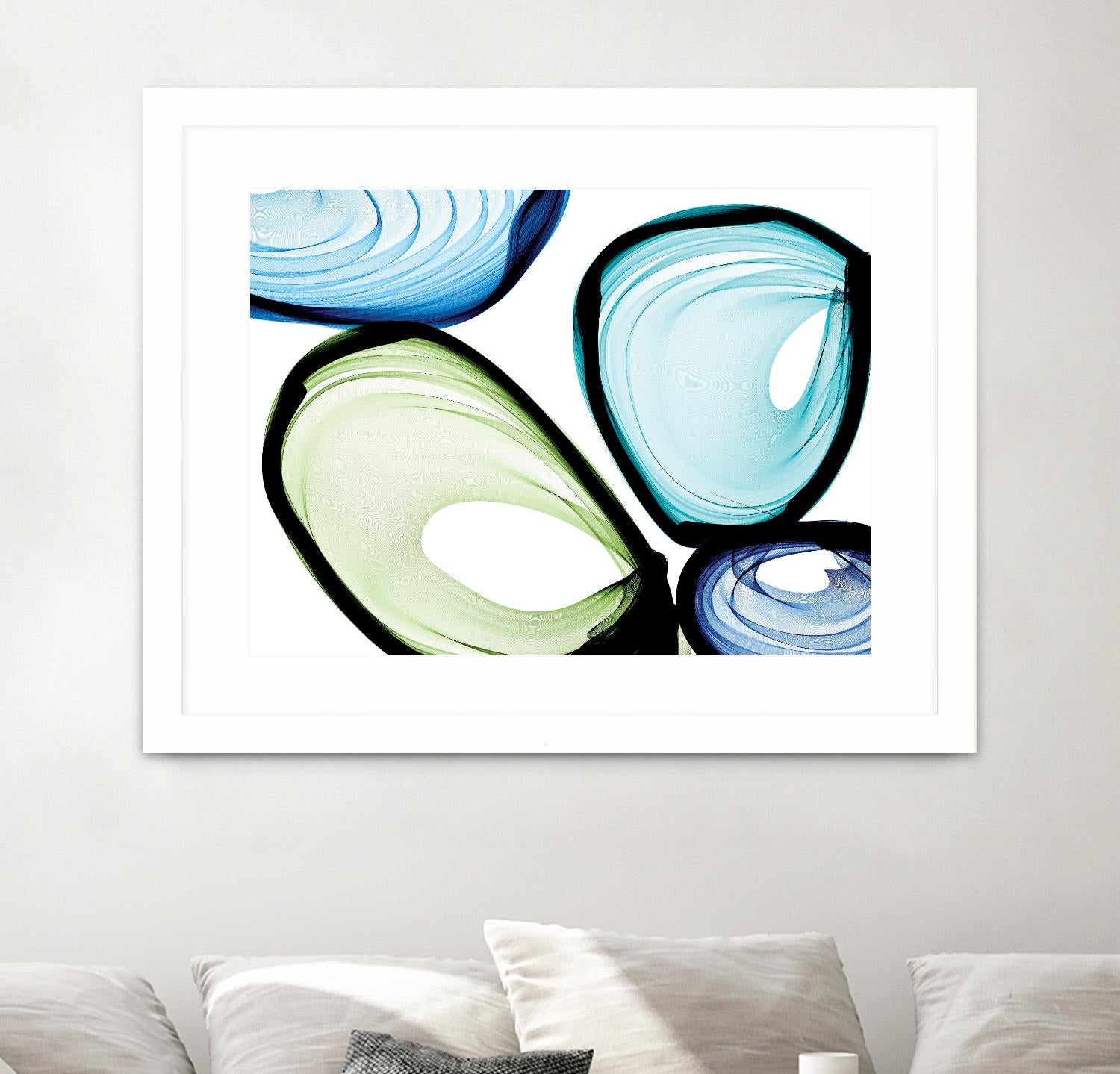 Only a Few VII by Irena Orlov on GIANT ART - turquoise abstract